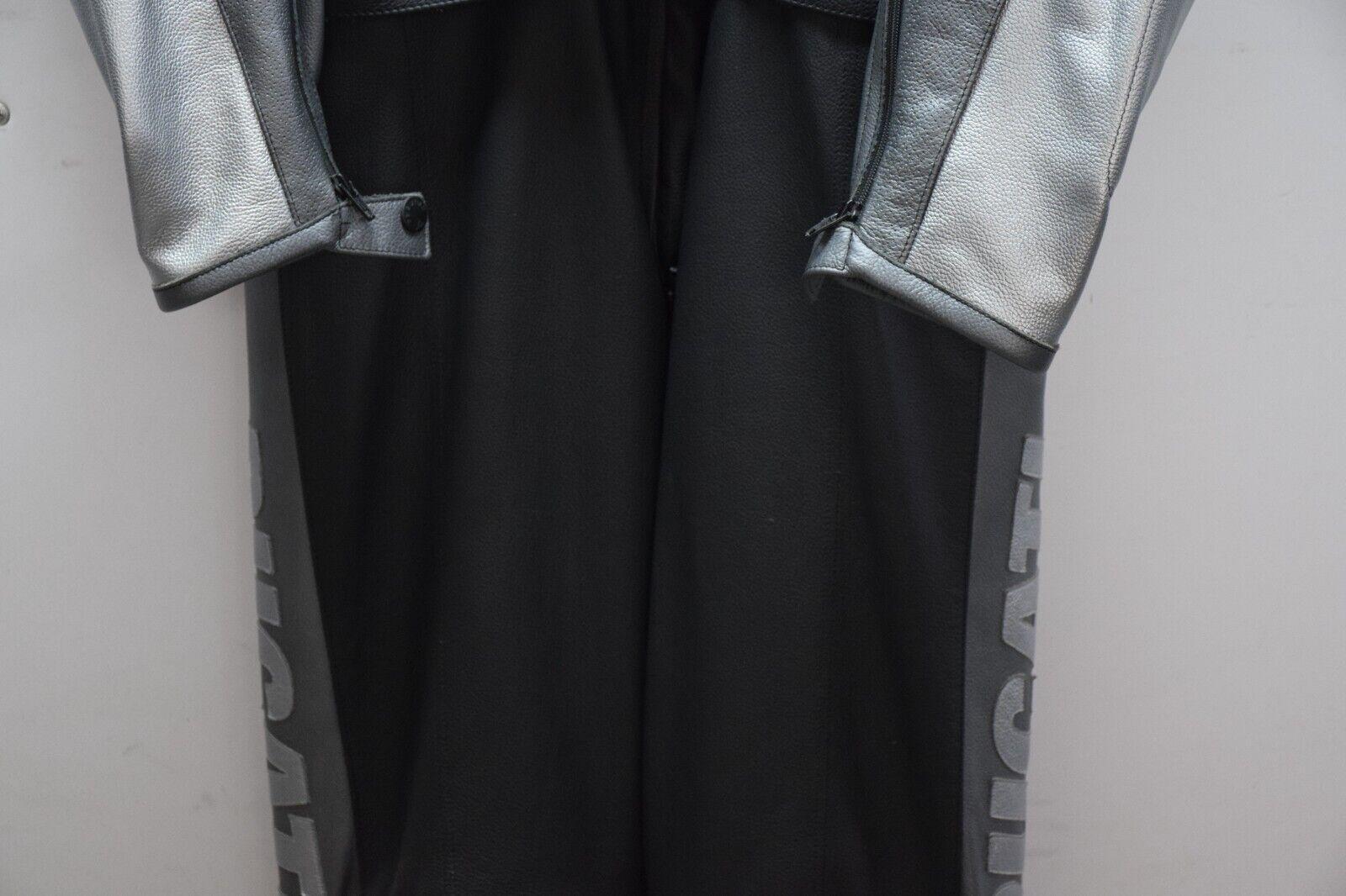 ducati tuta in pelle divisibile dainese potere ducati antrac nero antracite cromo tg 56 - foto 4