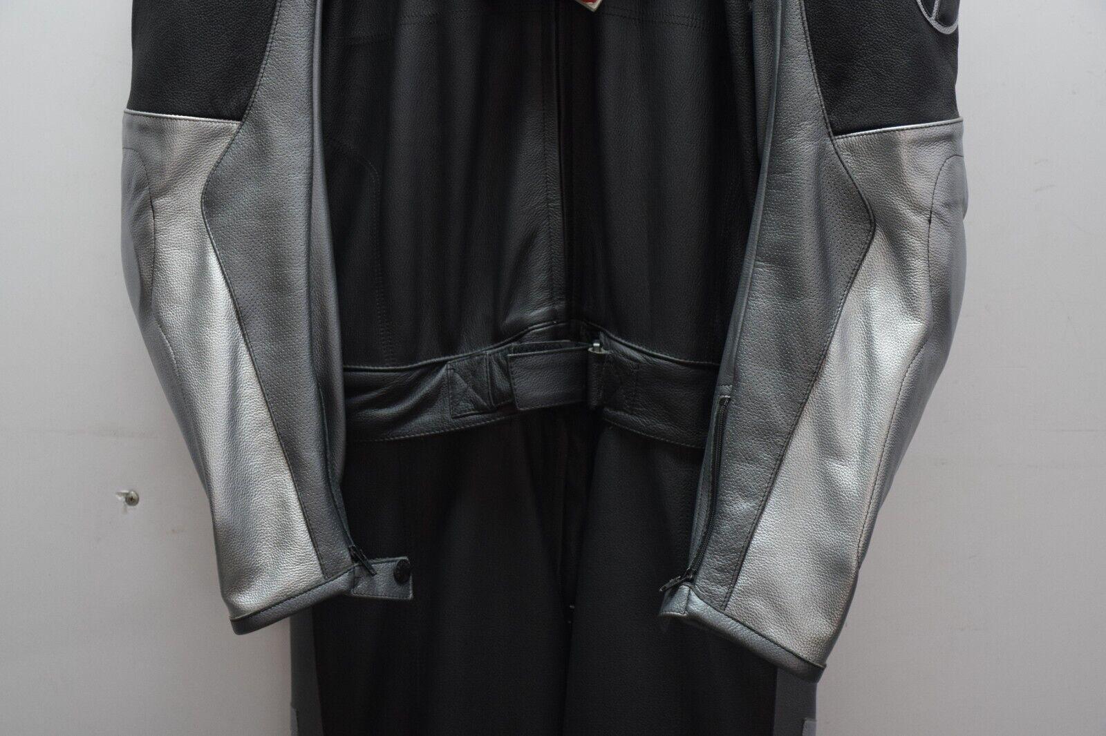 ducati tuta in pelle divisibile dainese potere ducati antrac nero antracite cromo tg 56 - foto 5