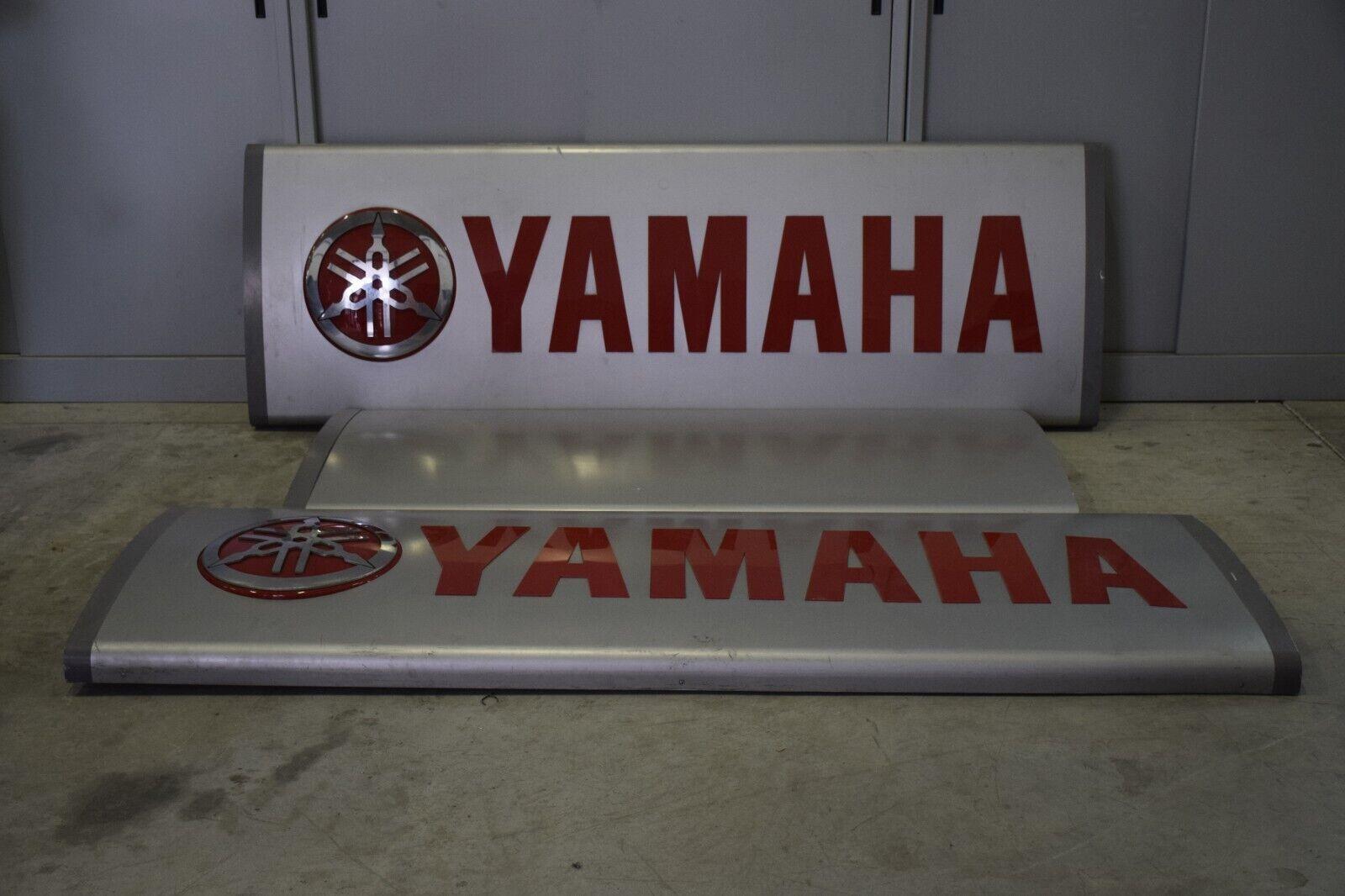 yamaha insegna luminosa neon per negozio concessionaria yamaha a tre pezzi grigio rossa - foto 1