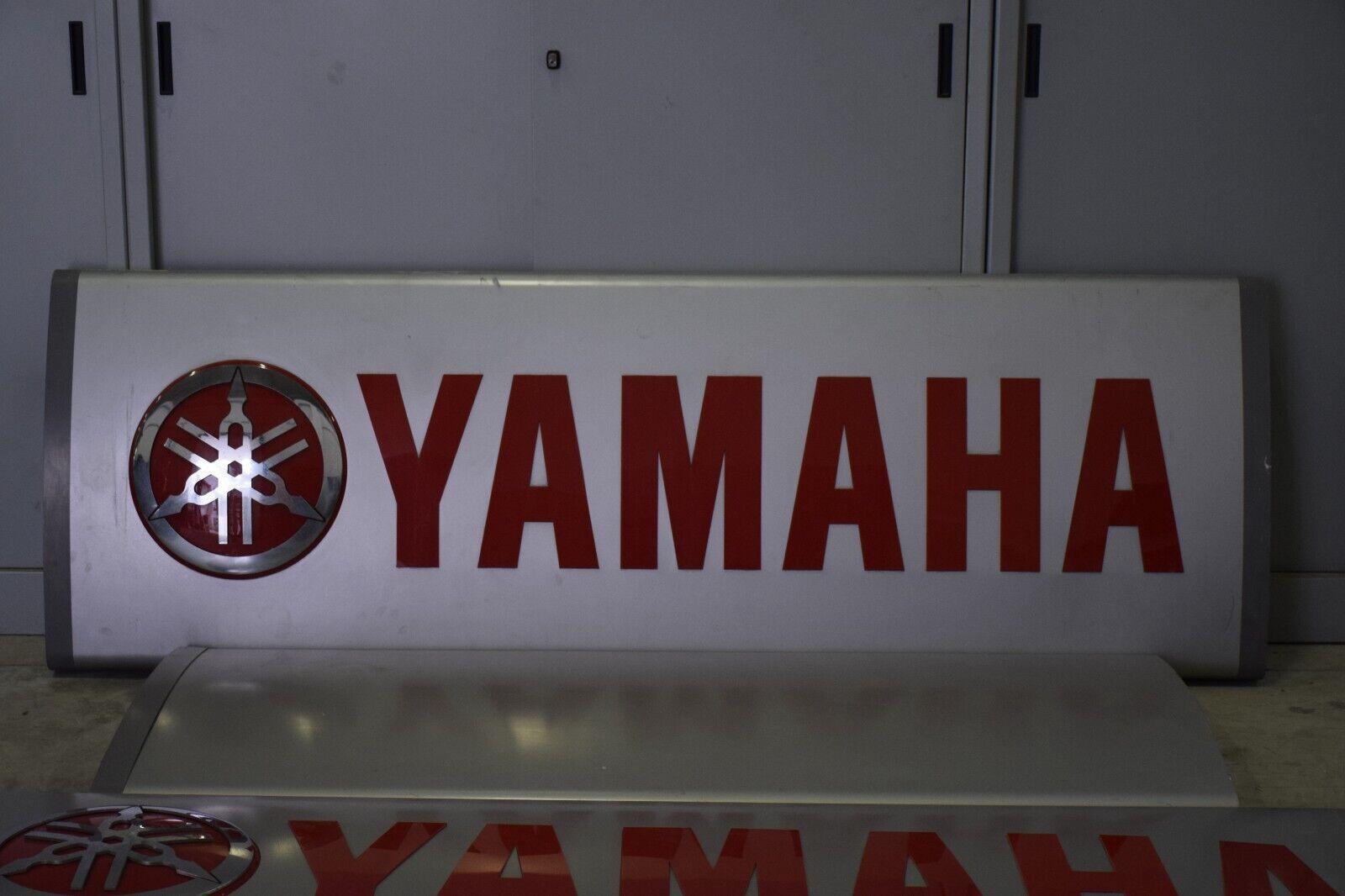 yamaha insegna luminosa neon per negozio concessionaria yamaha a tre pezzi grigio rossa - foto 2