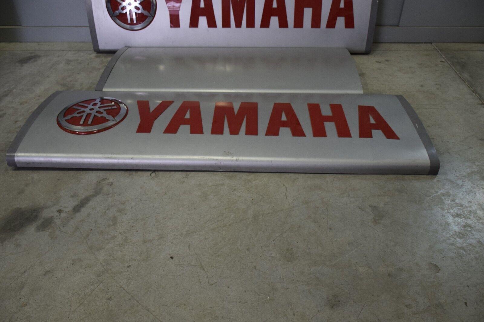 yamaha insegna luminosa neon per negozio concessionaria yamaha a tre pezzi grigio rossa - foto 3