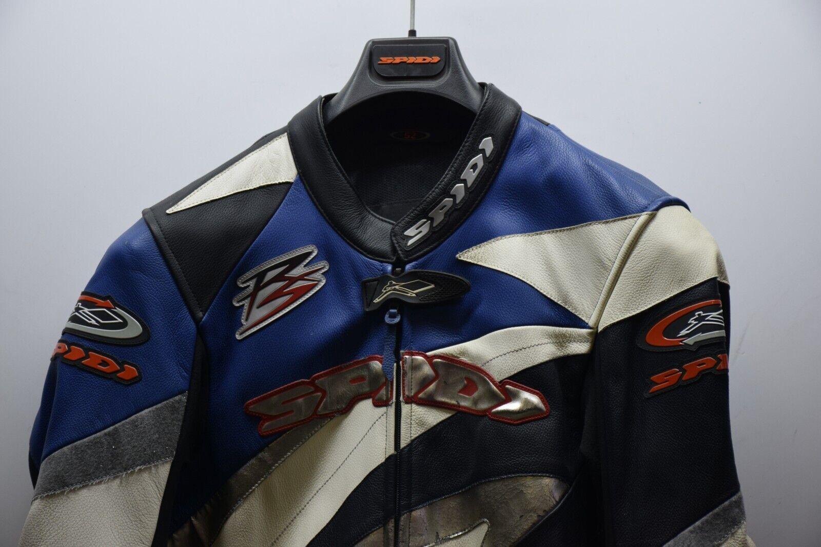 spidi tuta in pelle da moto spidi sport on-track sbk nero blu bianco tg. 52 - foto 6