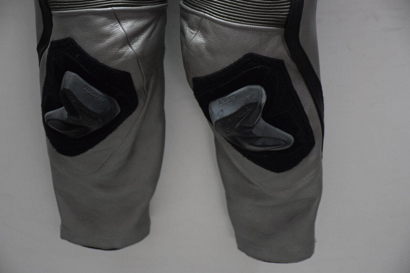 spidi tuta in pelle da moto spidi proto-one pista strada silver nera tg. 52 - foto 3