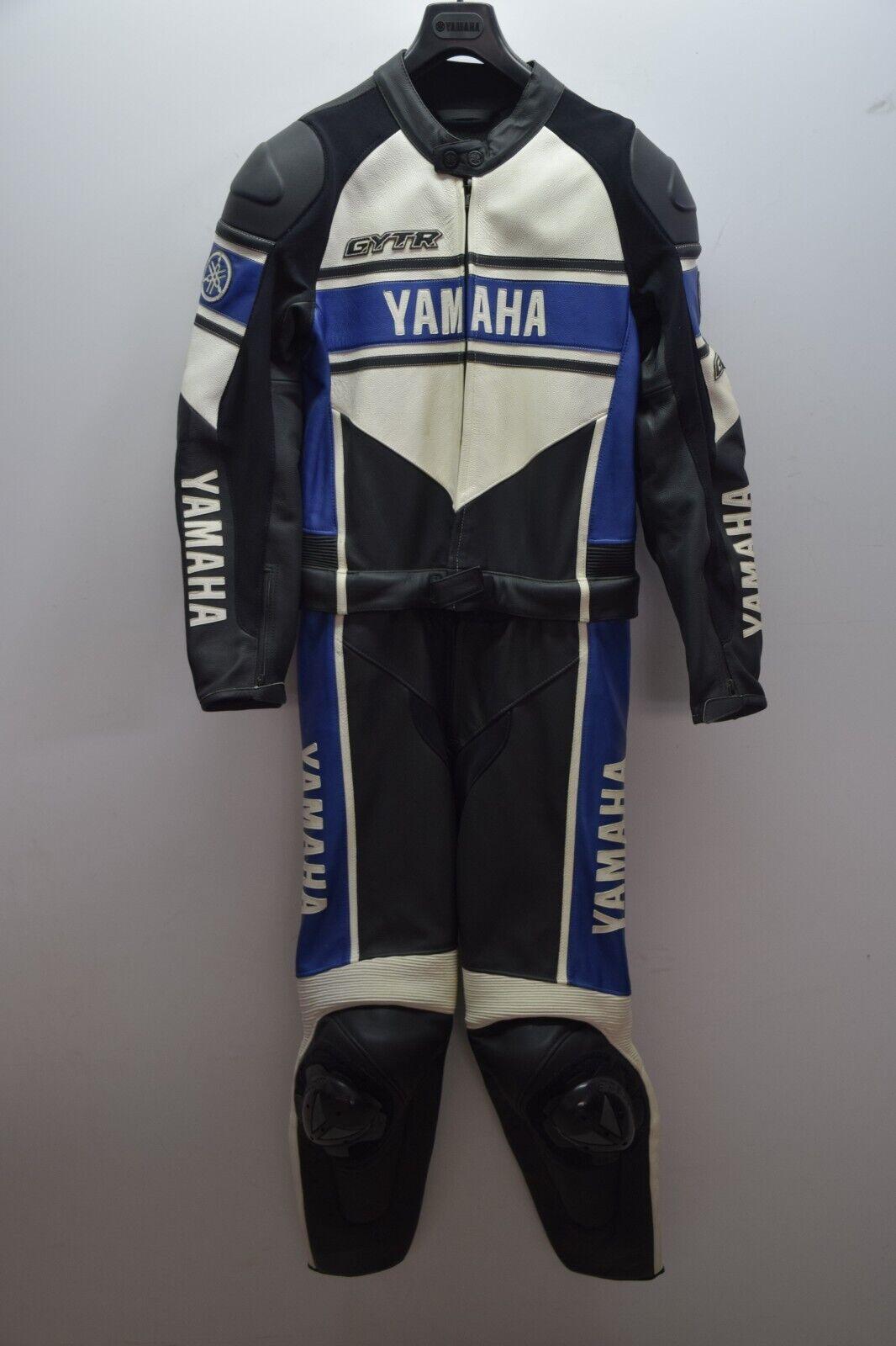 yamaha tuta in pelle da moto dainese yamaha gytr mako leather suit blu divisibile tg 52 - foto 1