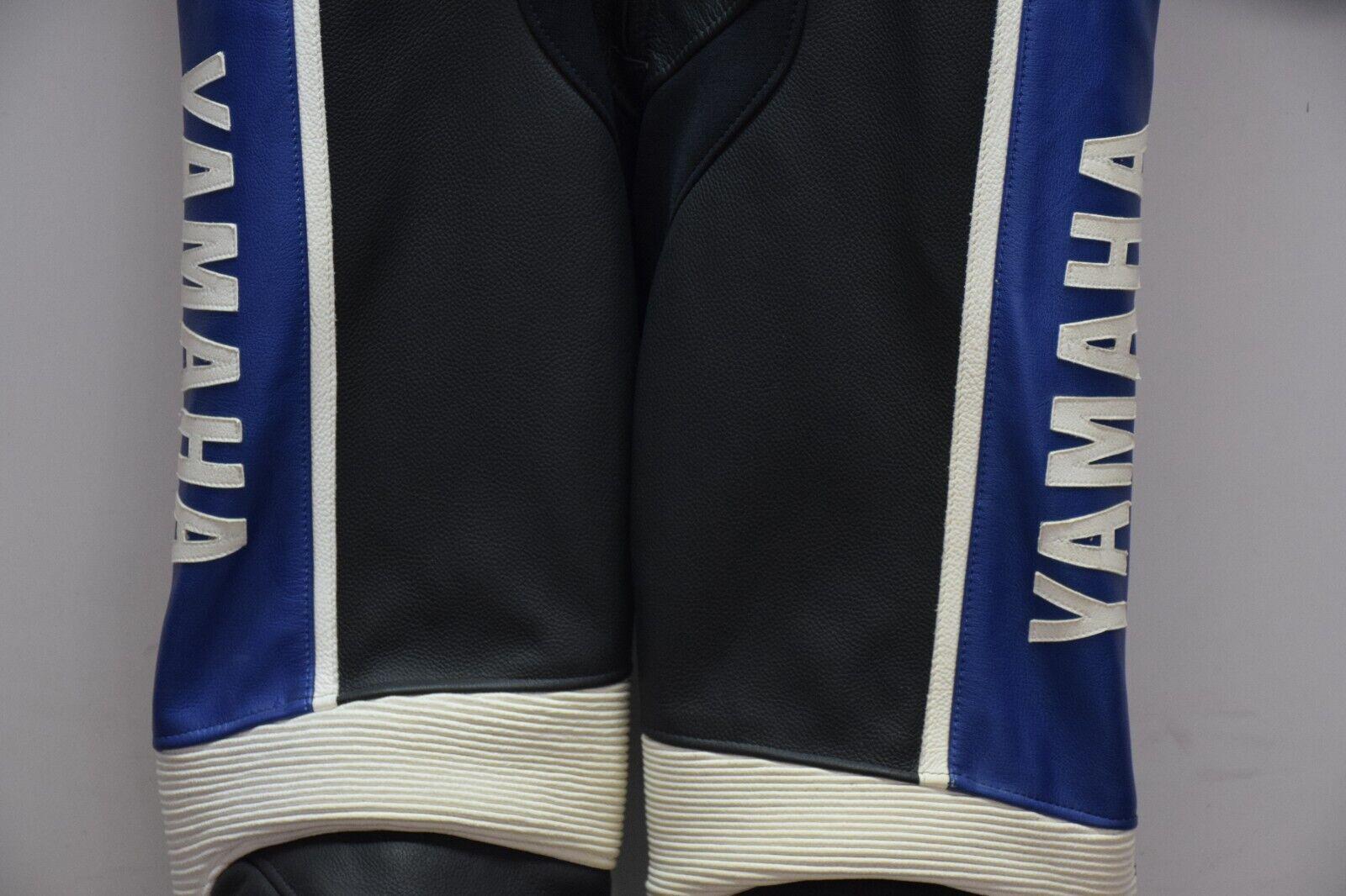 yamaha tuta in pelle da moto dainese yamaha gytr mako leather suit blu divisibile tg 52 - foto 4