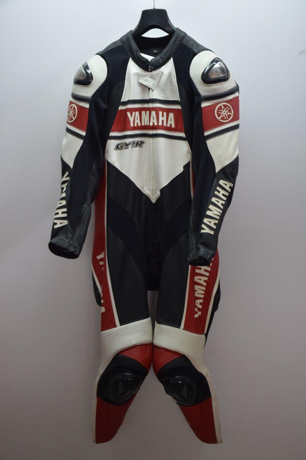 yamaha tuta in pelle da moto dainese yamaha gytr pcs leather suit red tg. 52 - foto 1