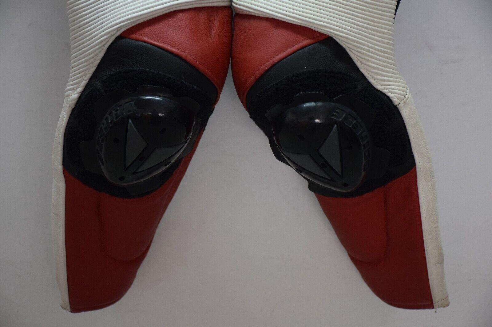 yamaha tuta in pelle da moto dainese yamaha gytr pcs leather suit red tg. 52 - foto 3