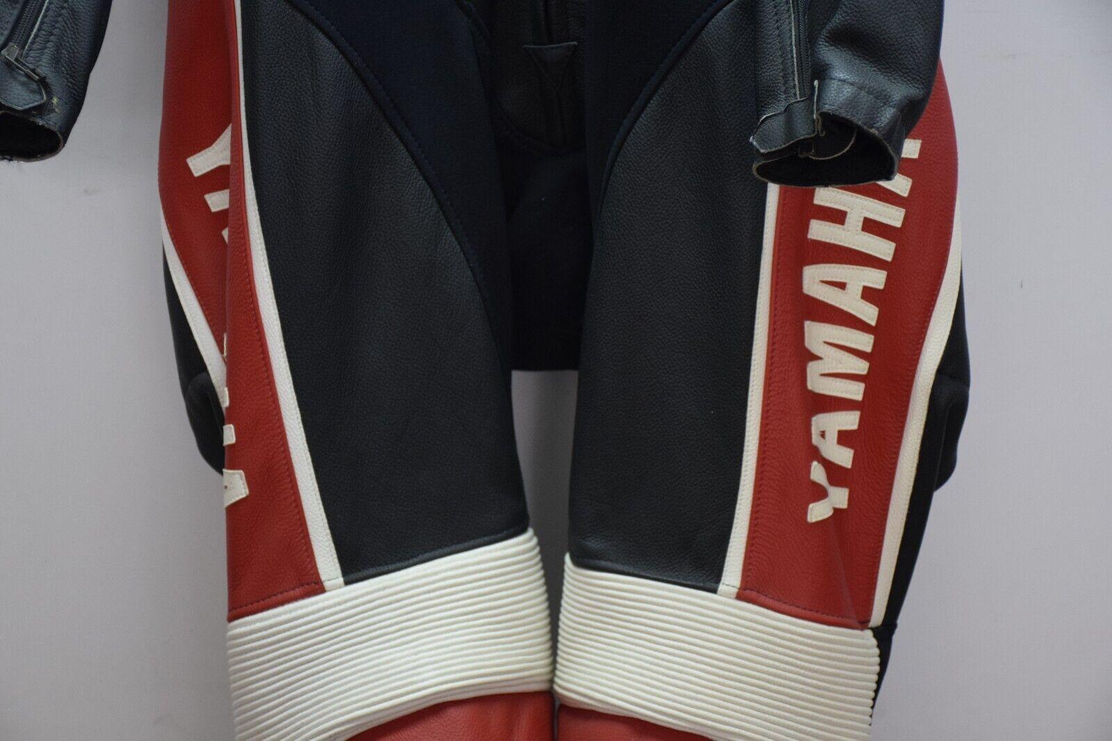 yamaha tuta in pelle da moto dainese yamaha gytr pcs leather suit red tg. 52 - foto 4