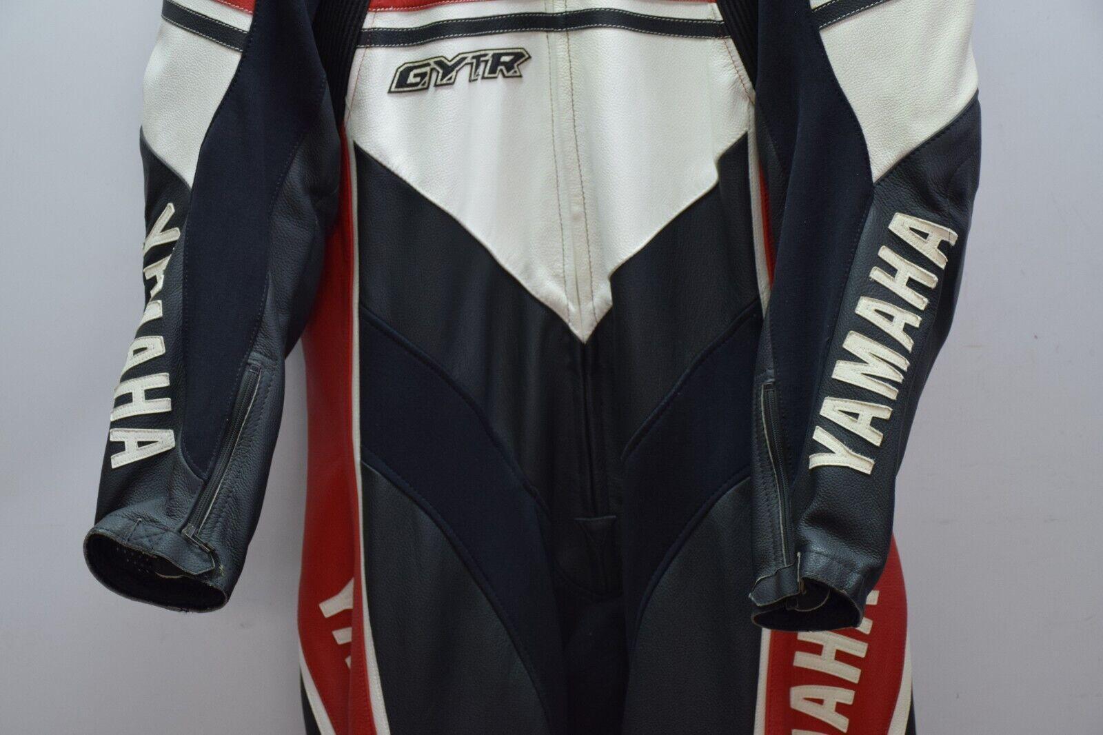 yamaha tuta in pelle da moto dainese yamaha gytr pcs leather suit red tg. 52 - foto 5
