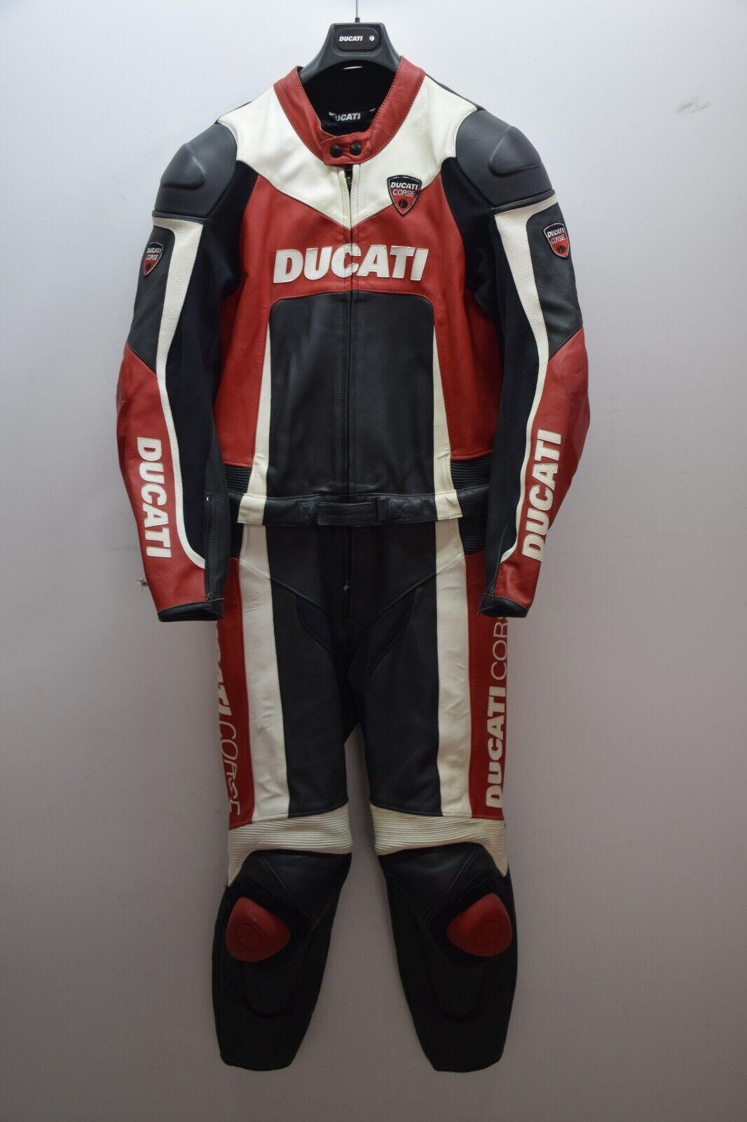 ducati tuta in pelle da moto dainese ducati corse divisibile strada tg. 52 - foto 1