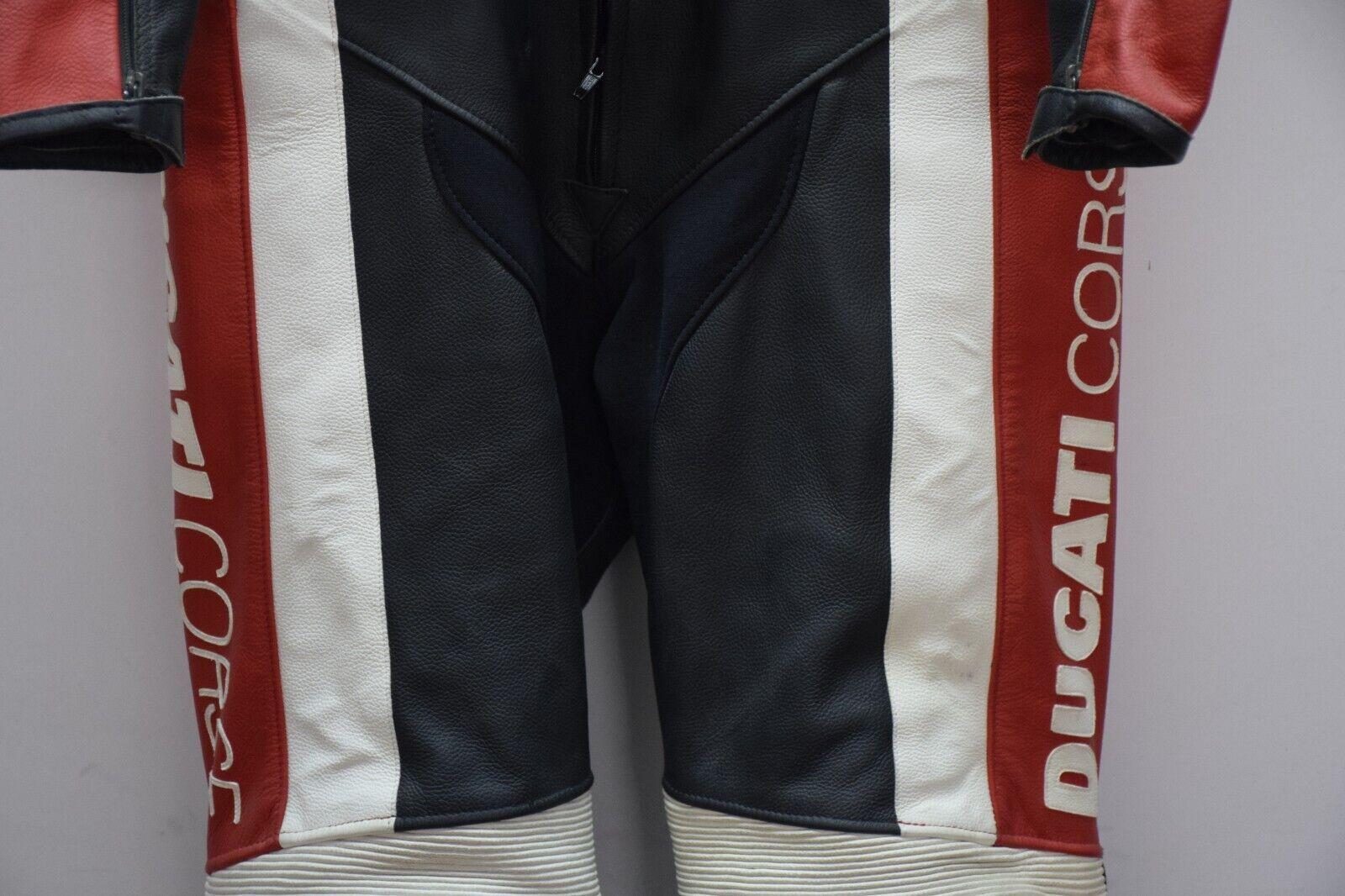 ducati tuta in pelle da moto dainese ducati corse divisibile strada tg. 52 - foto 4