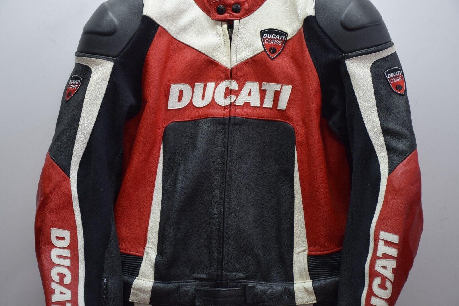 ducati tuta in pelle da moto dainese ducati corse divisibile strada tg. 52 - foto 6