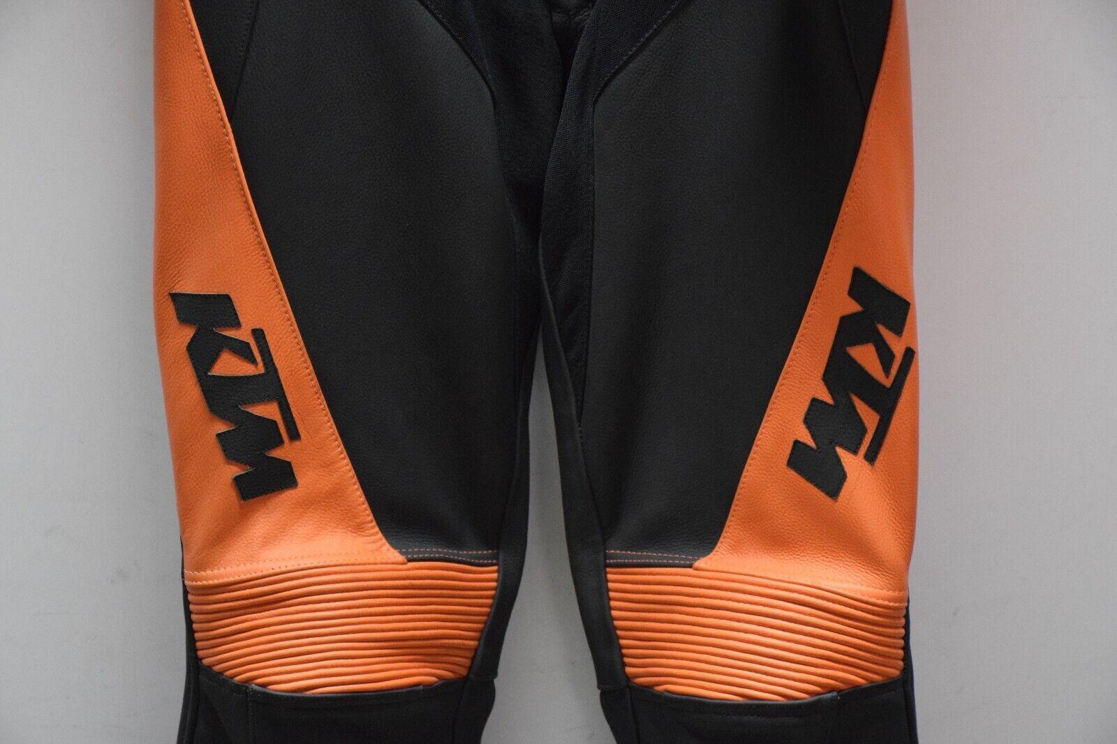 ktm tuta in pelle da moto ktm hunter leathersuit divisibile arancio nero tg. 48 - foto 4