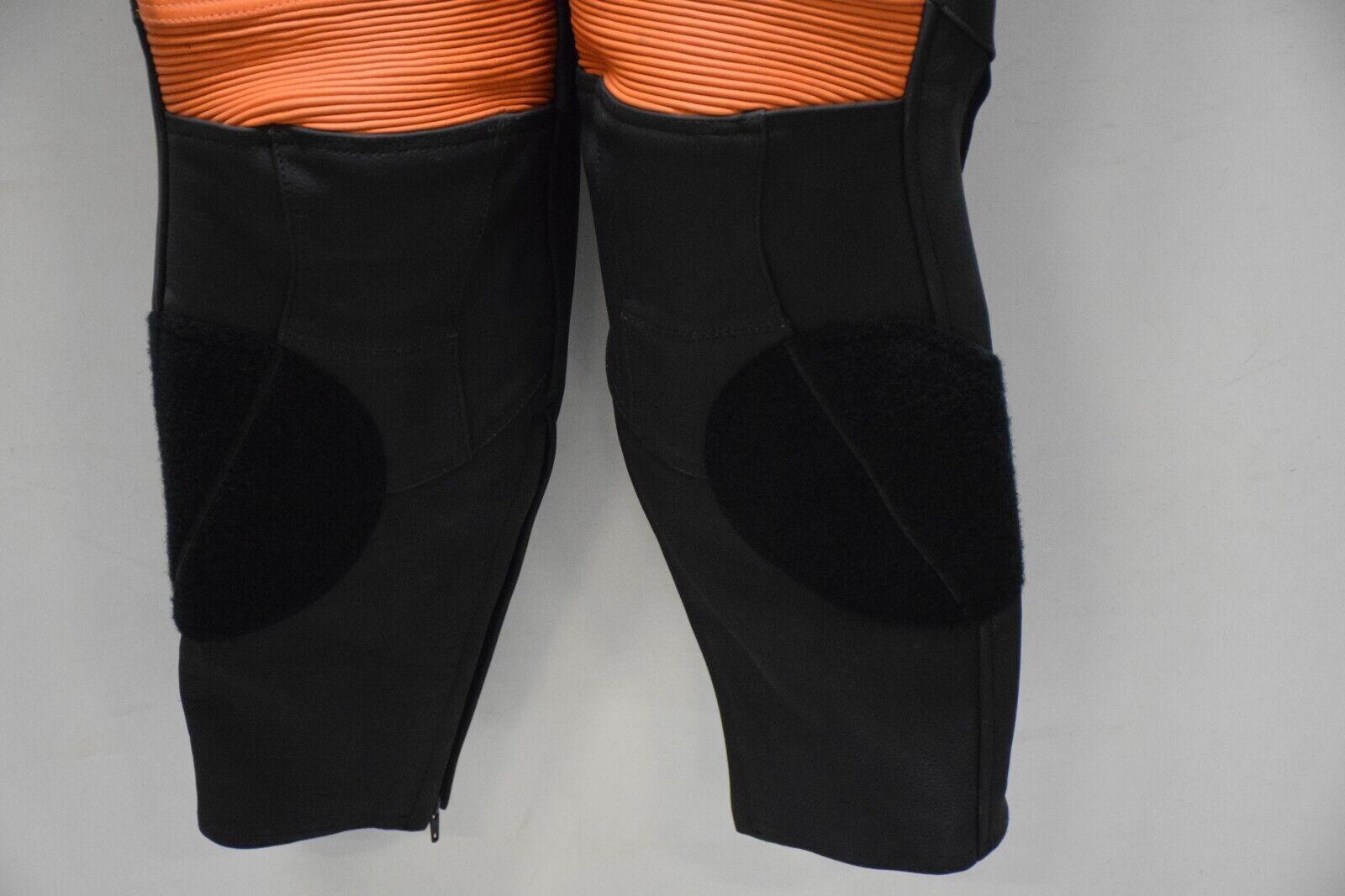 ktm tuta in pelle da moto ktm hunther leathersuit strada nero arancione tg. 52 - foto 3