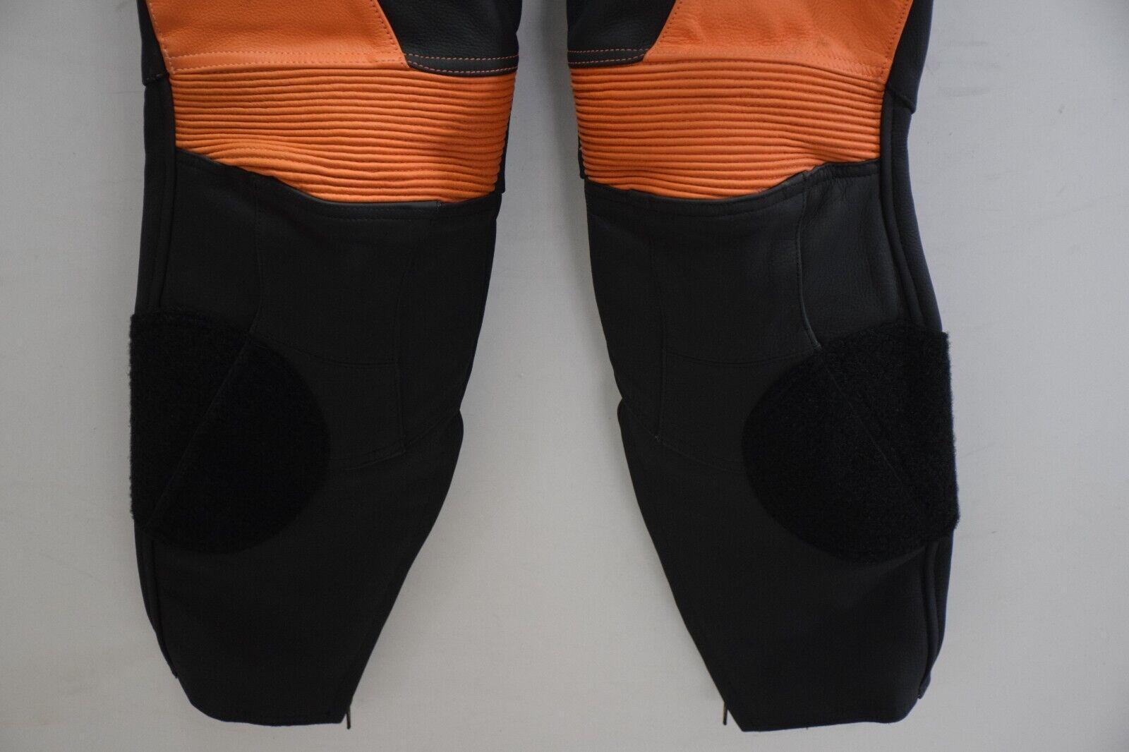 ktm tuta in pelle da moto ktm hunther leathersuit strada arancio nero tg. 50 - foto 3