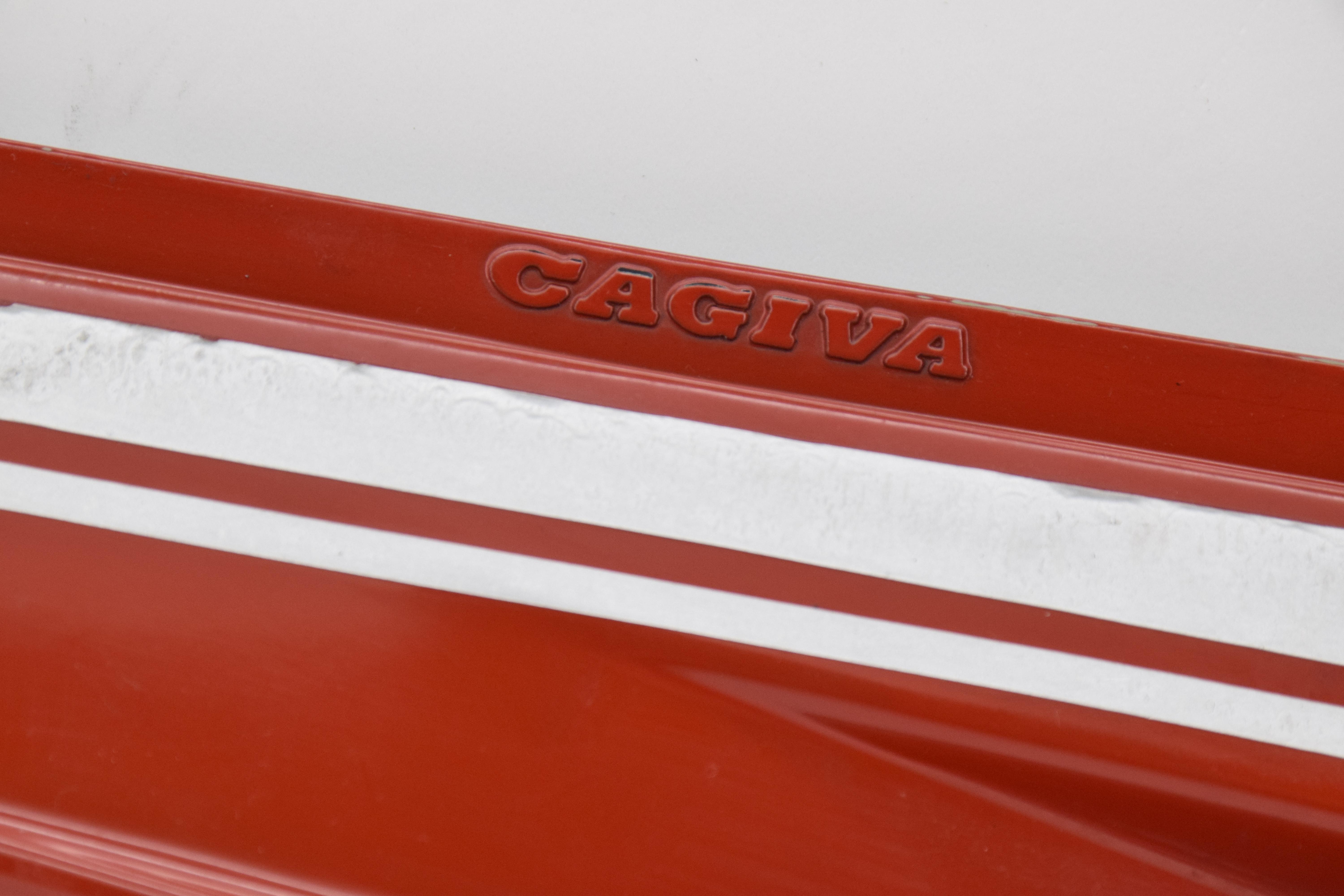 cagiva fianchetto destro rosso originale cagiva alazzurra 350 650 - foto 5