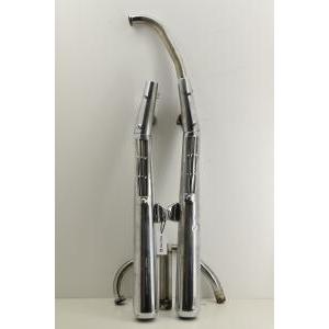 Scarico completo silentium cromato originale  alazzurra 350 650