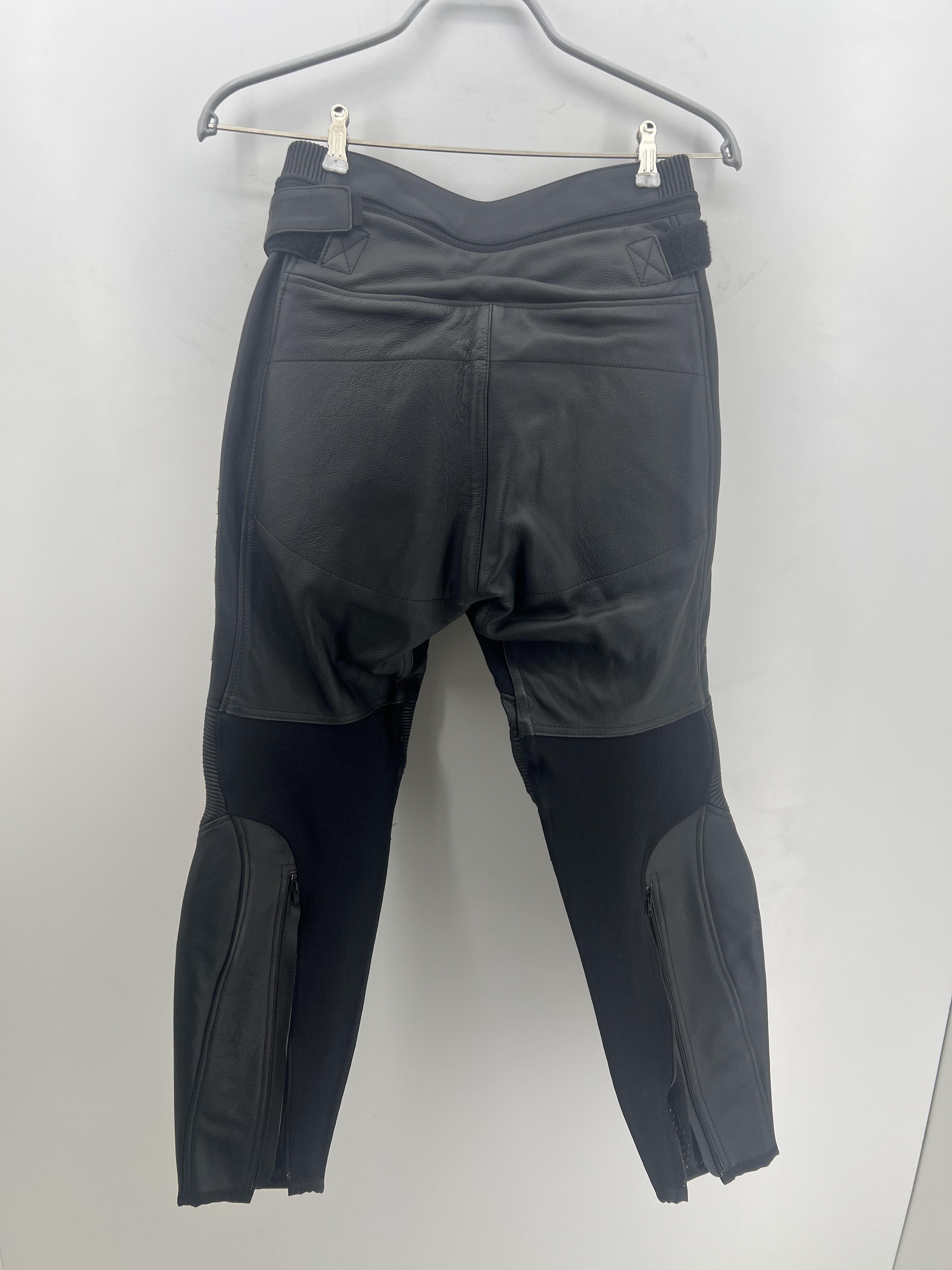 ducati pantalone in pelle da moto vintage speed ducati 06 nero - foto 2
