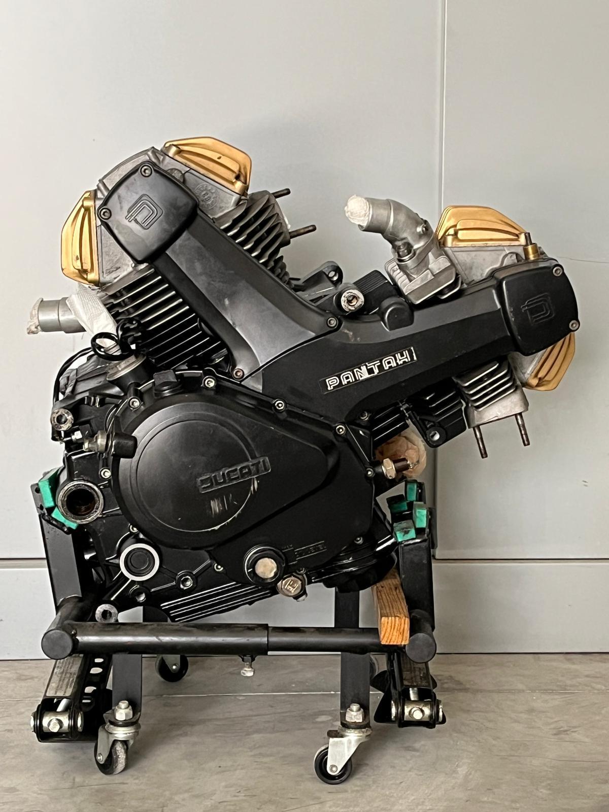 cagiva motore cagiva alazzurra 350 84 85 nero originale con km 34.500 - foto 2