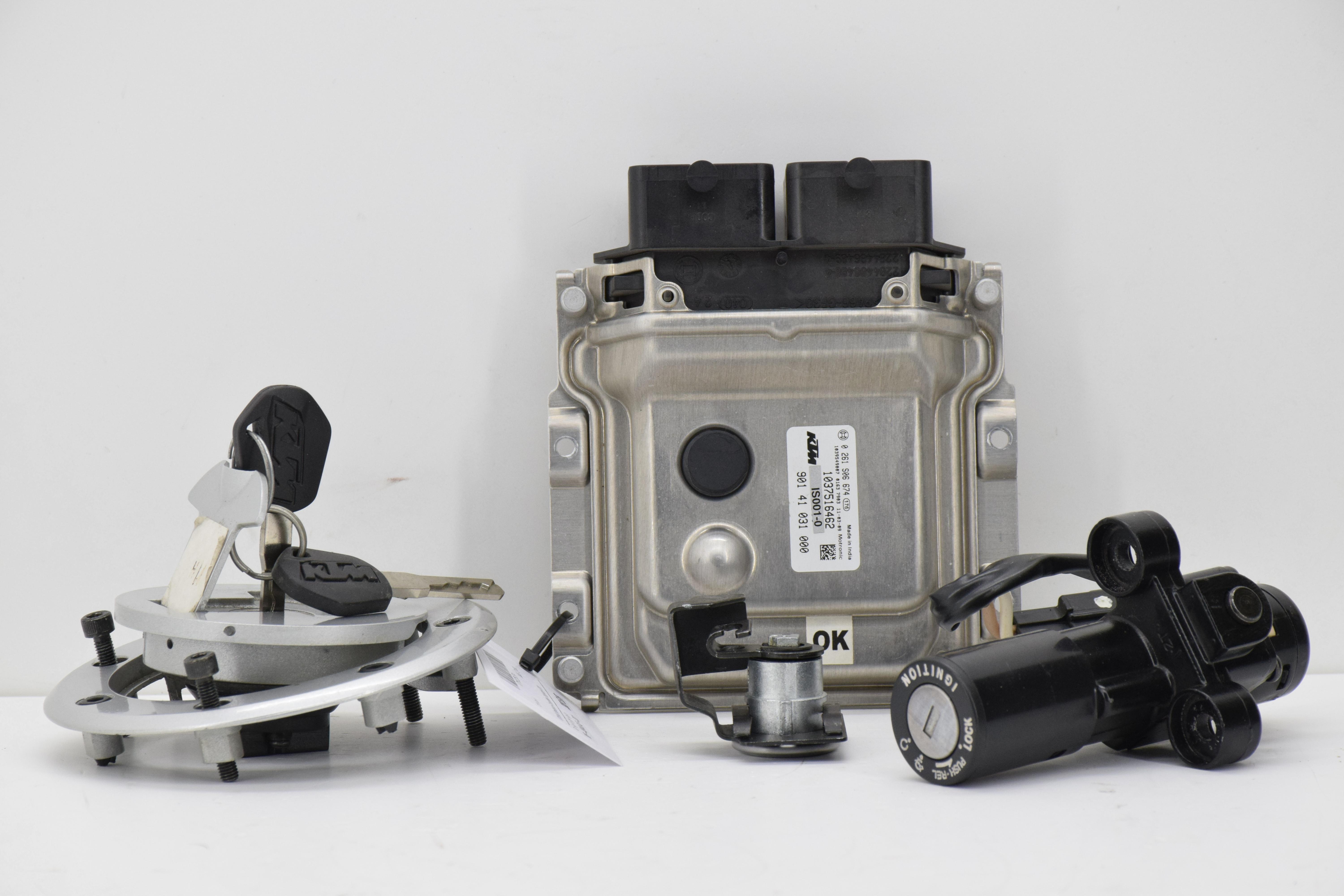 ktm kit serrature completo originale ktm duke 125 200 250 90111066044 - foto 1