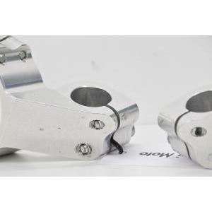 Collari semimanubrio ergal ricavati dal pieno diametro 53mm destro e sinistro