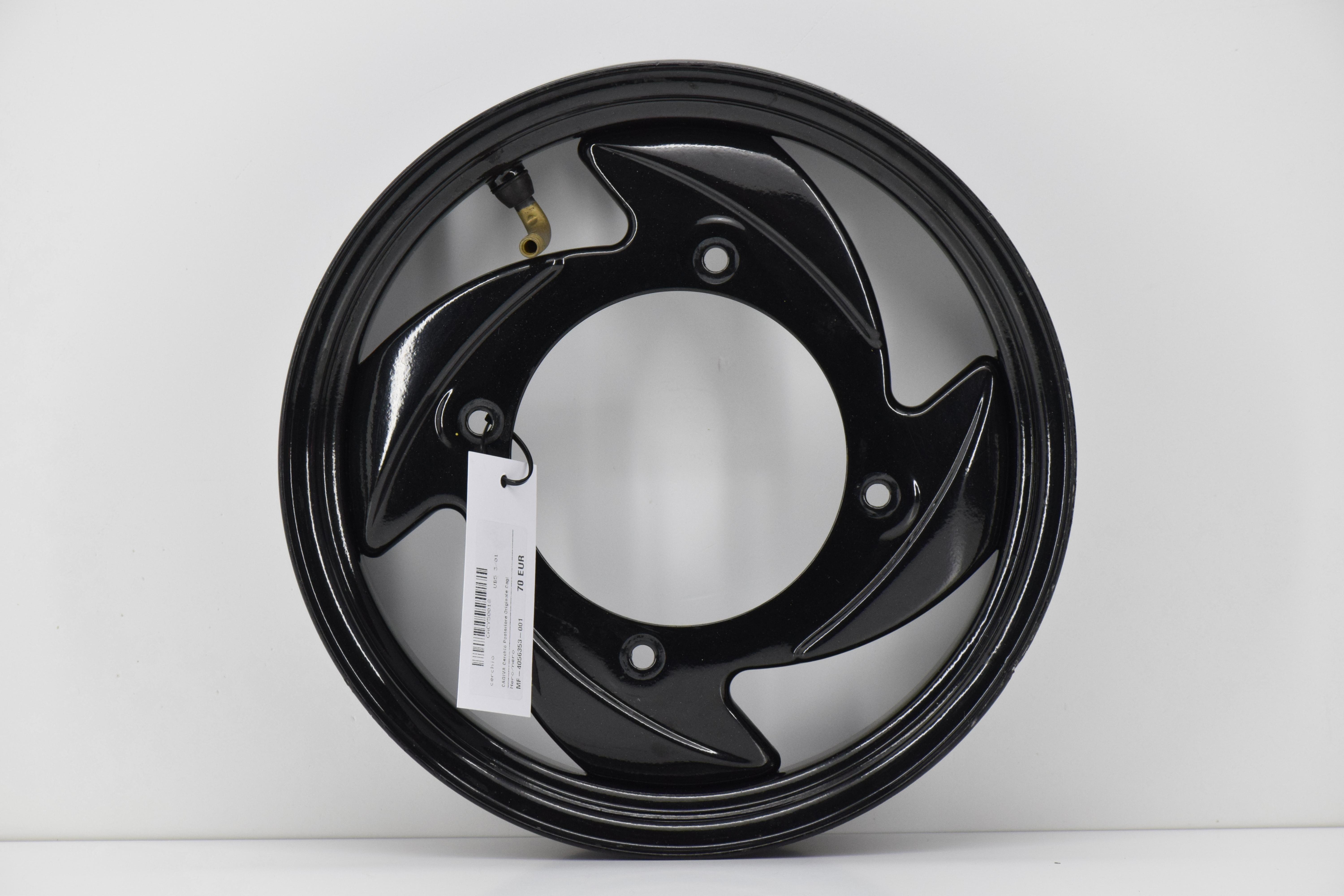 cagiva cerchio posteriore 10 pollici nero lucido originale cagiva city 50 92 97 - foto 1