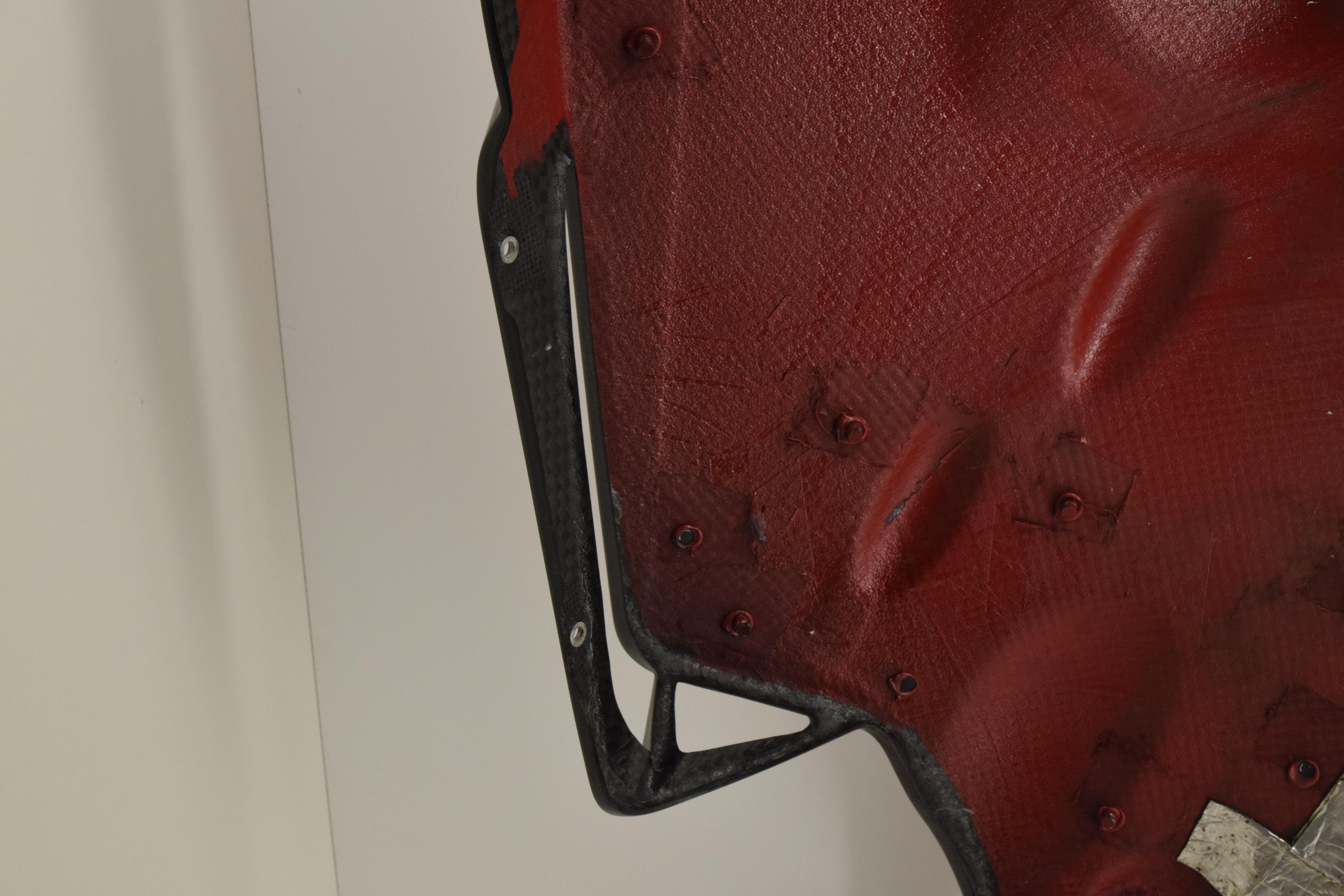ducati carena sinistra rossa originale carbonio ducati 999r 48011761ba - foto 3