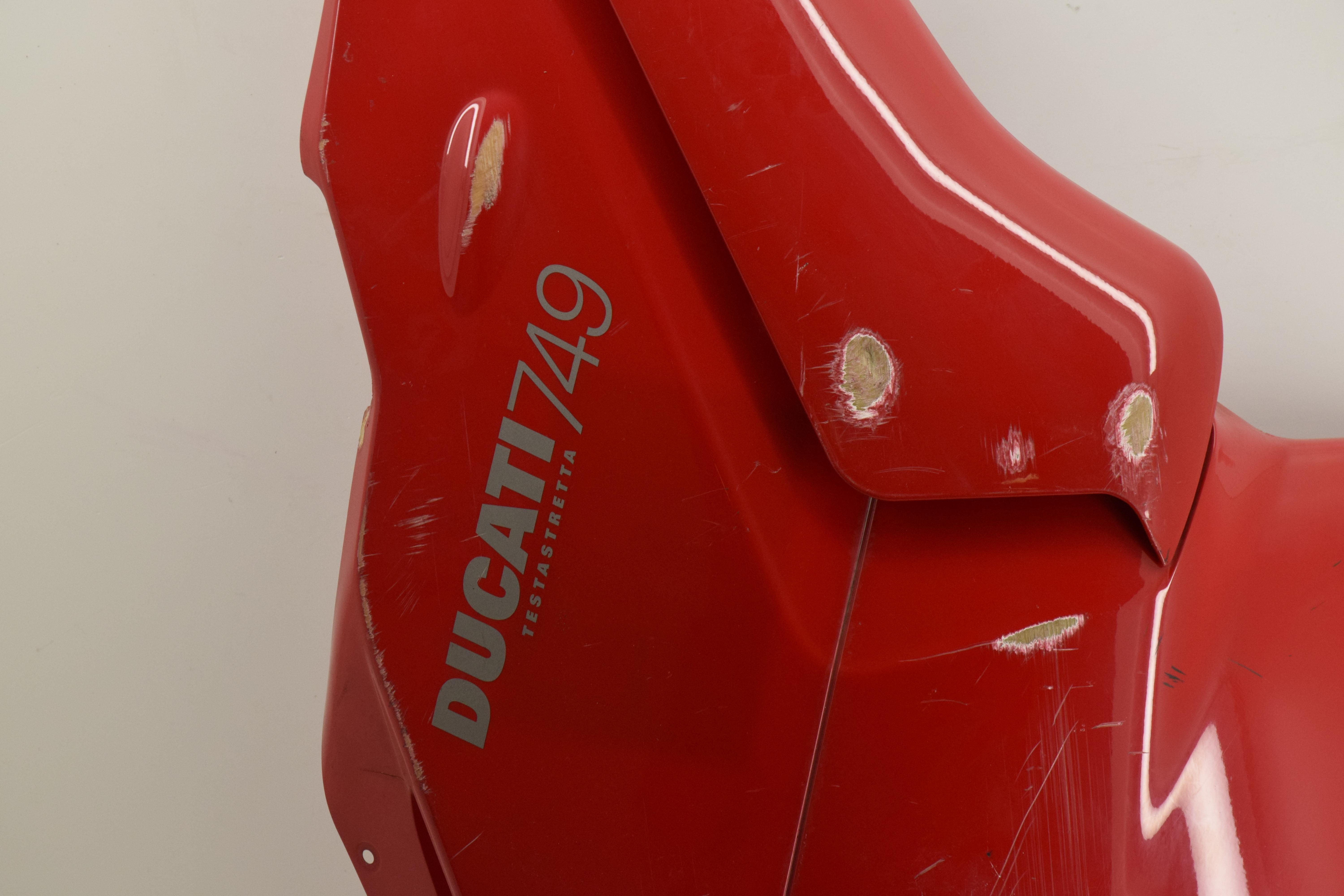 ducati carena destra rossa originale ducati 749 48031521c-48031811c - foto 2