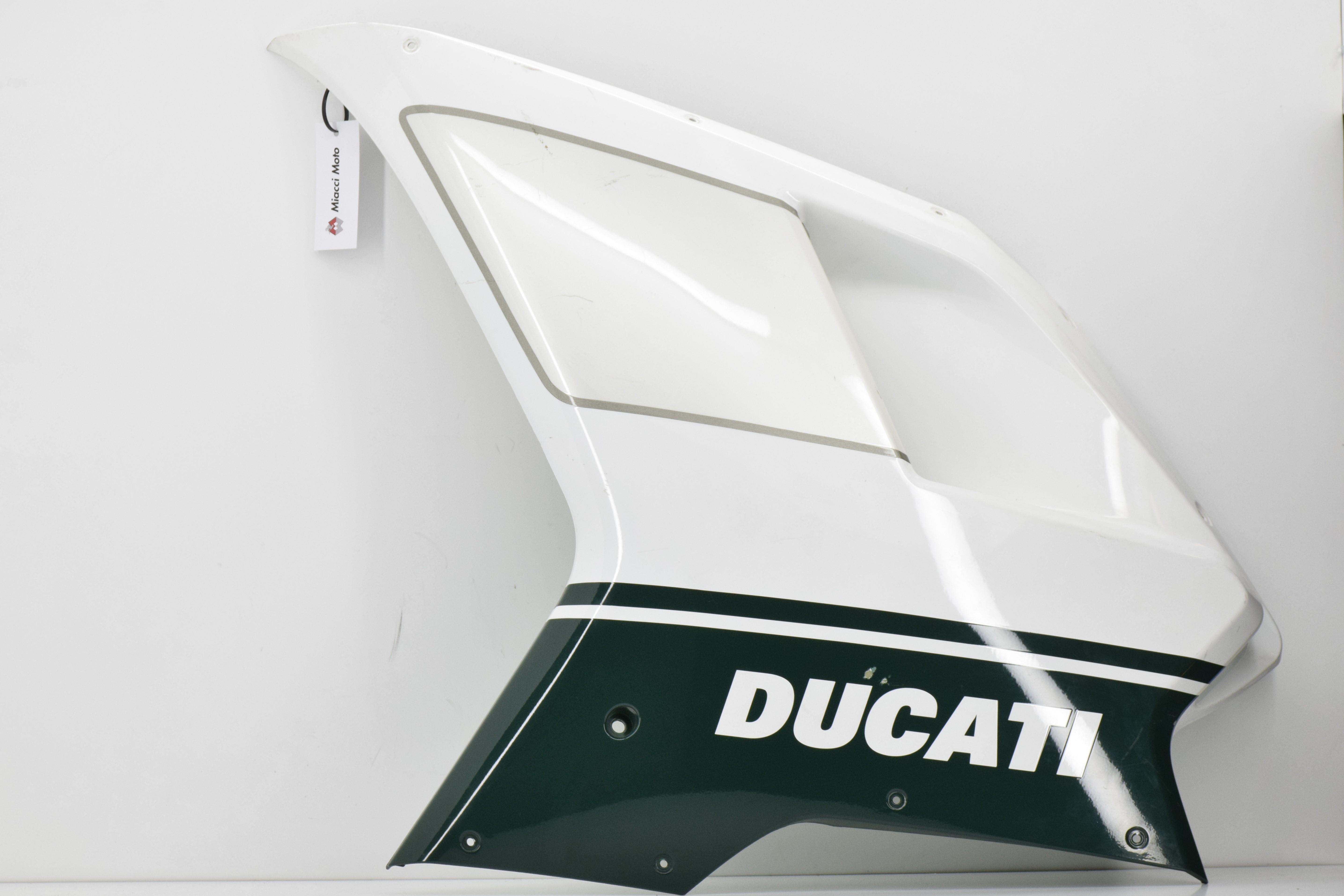 ducati carena sinistra originale bianca e verde ducati 1098s tricolore 48032272a - foto 1