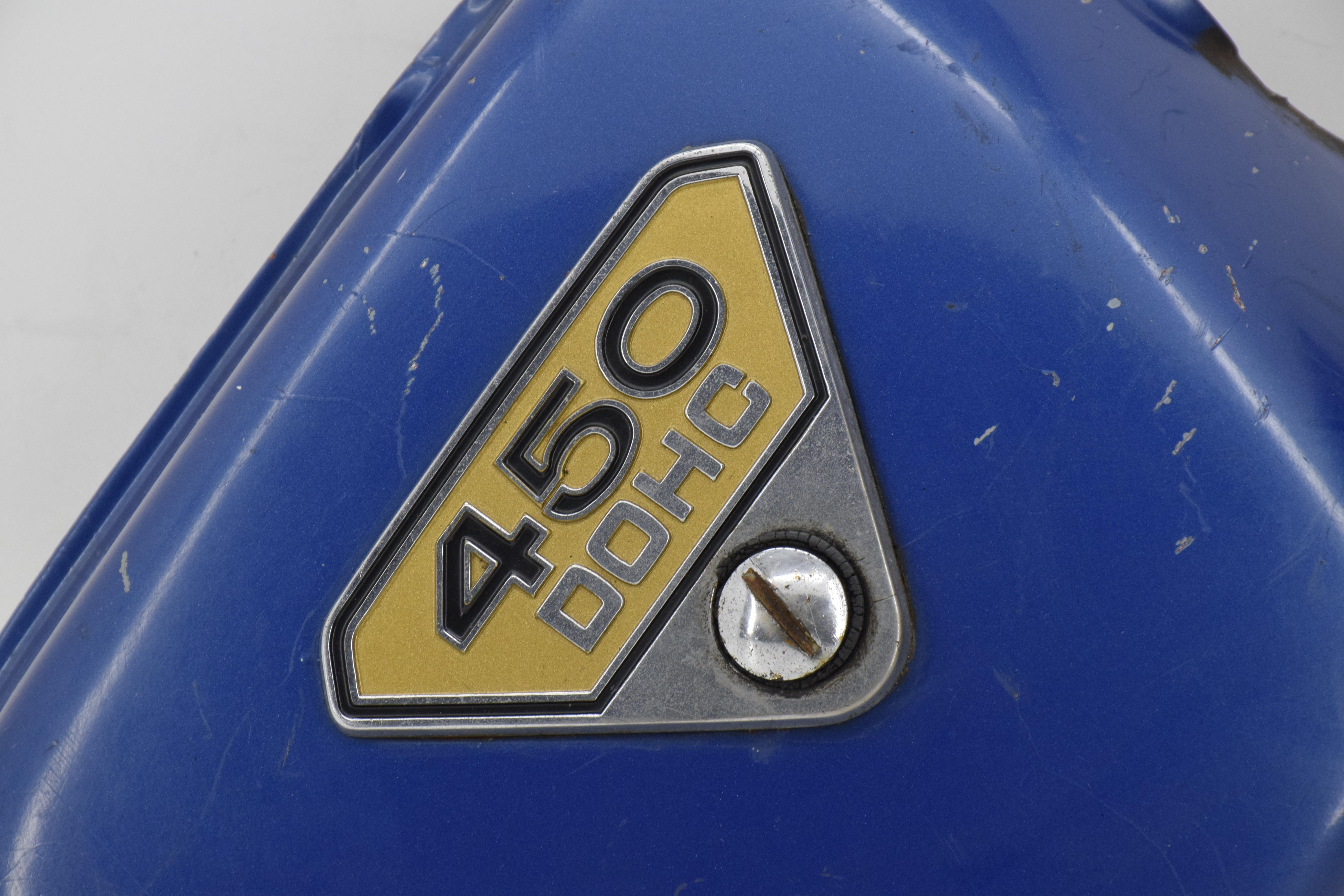 honda fianchetto laterale in metallo destro azzurro originale honda 450 k3 k4 k5 - foto 6
