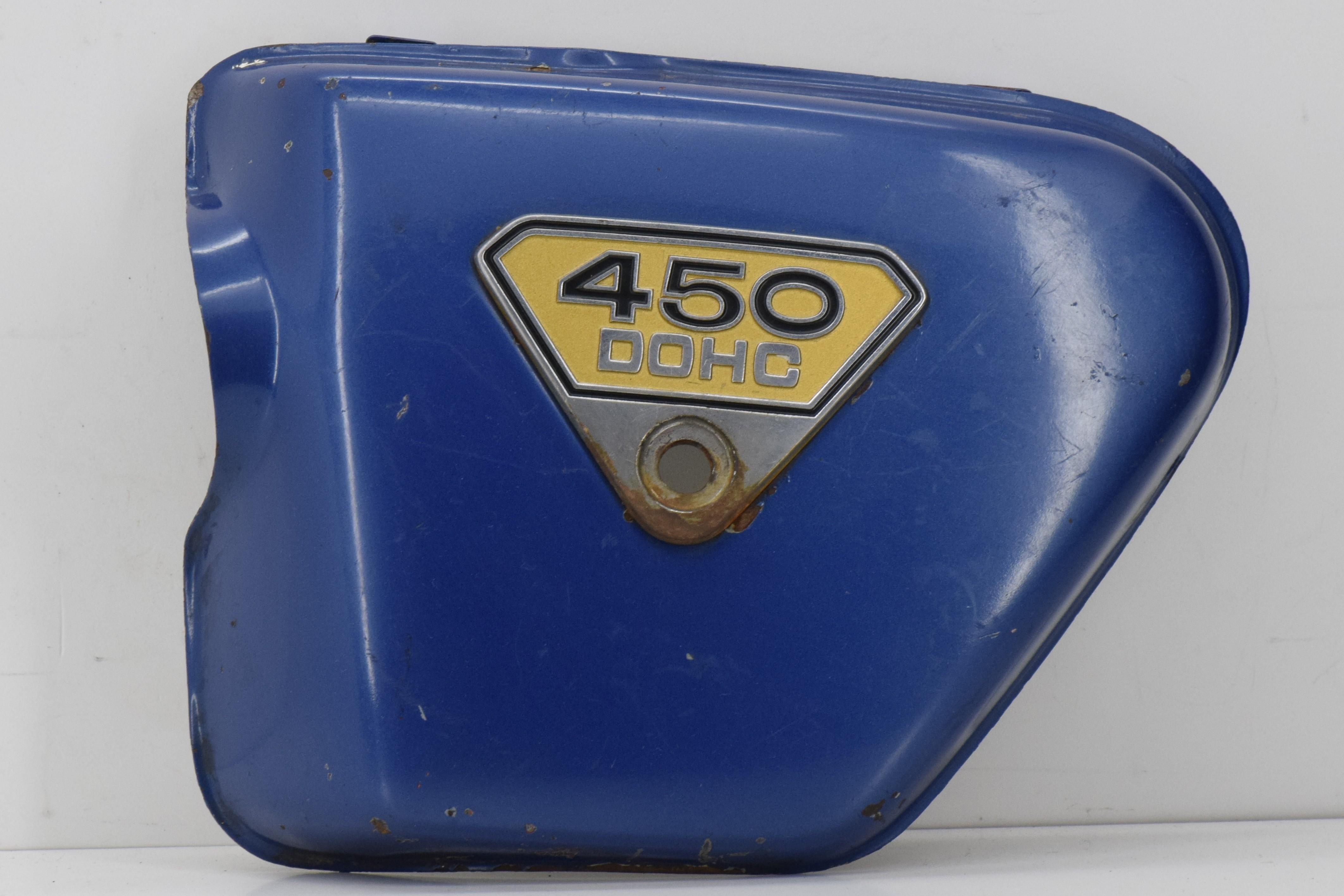 honda fianchetto sinistro in metallo azzurro originale honda cb 450 k3 k4 k5 - foto 1