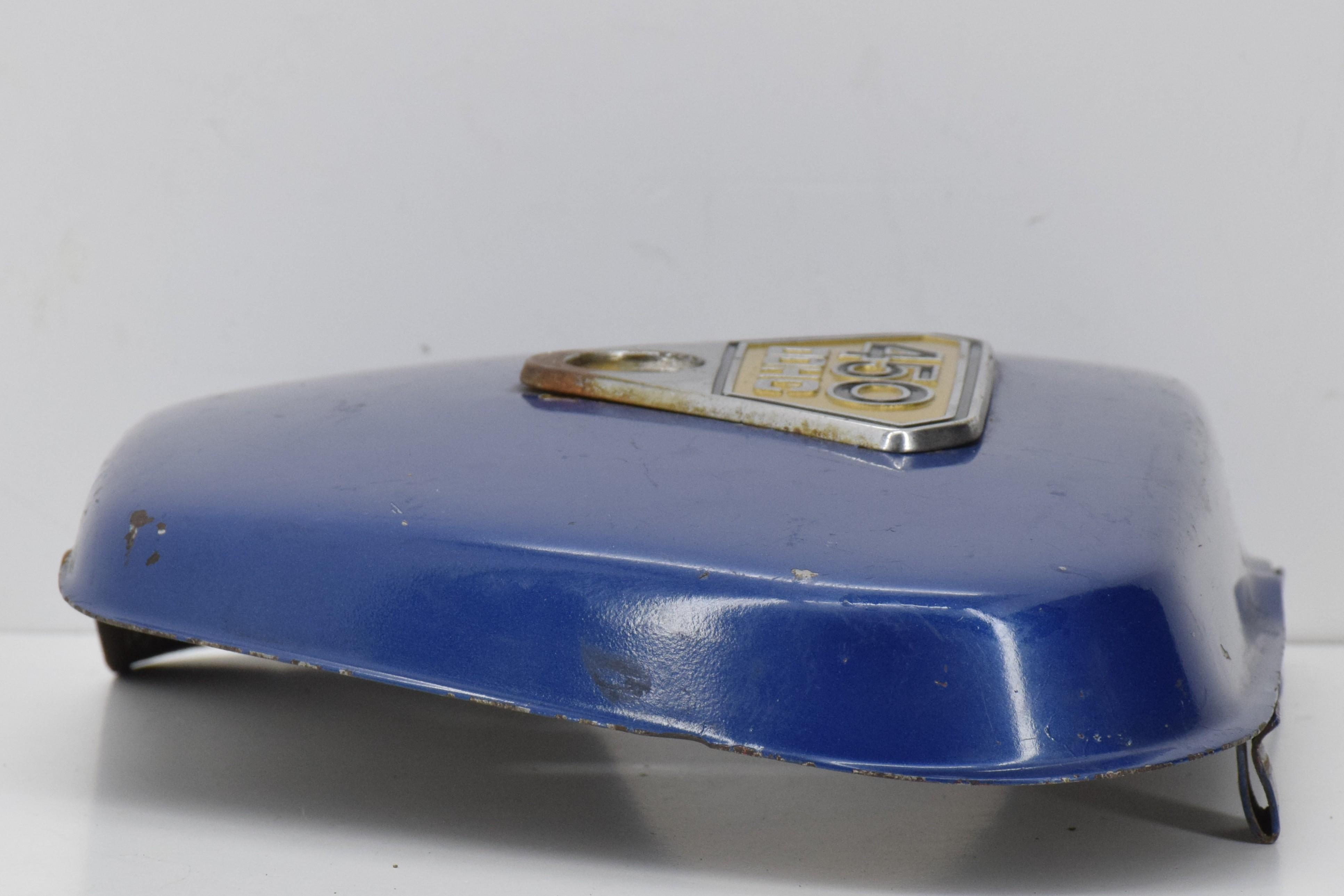 honda fianchetto sinistro in metallo azzurro originale honda cb 450 k3 k4 k5 - foto 6