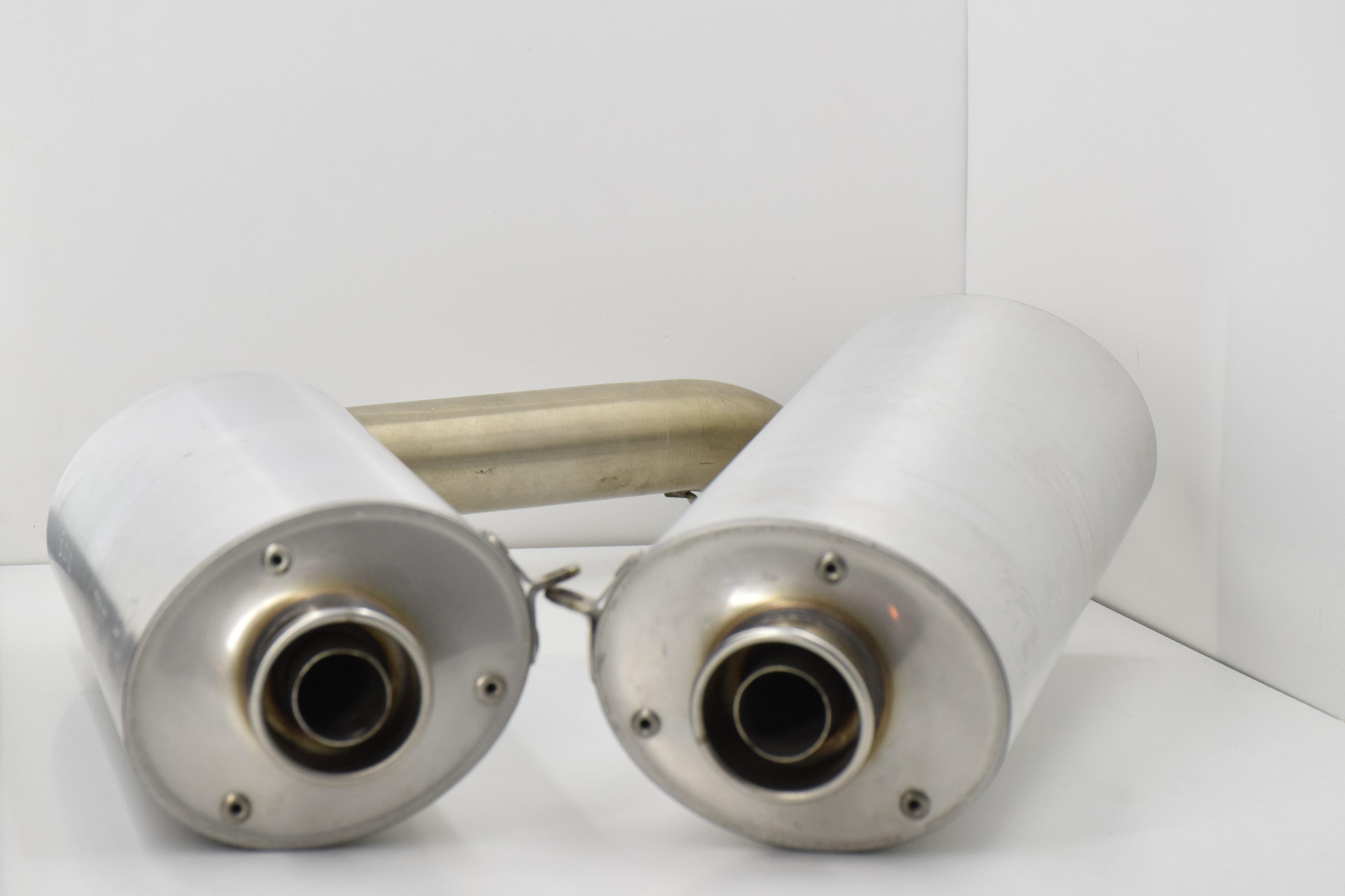 ducati coppia di scarichi alluminio originali ducati 996r 998r 57310511a  57410511a - foto 2
