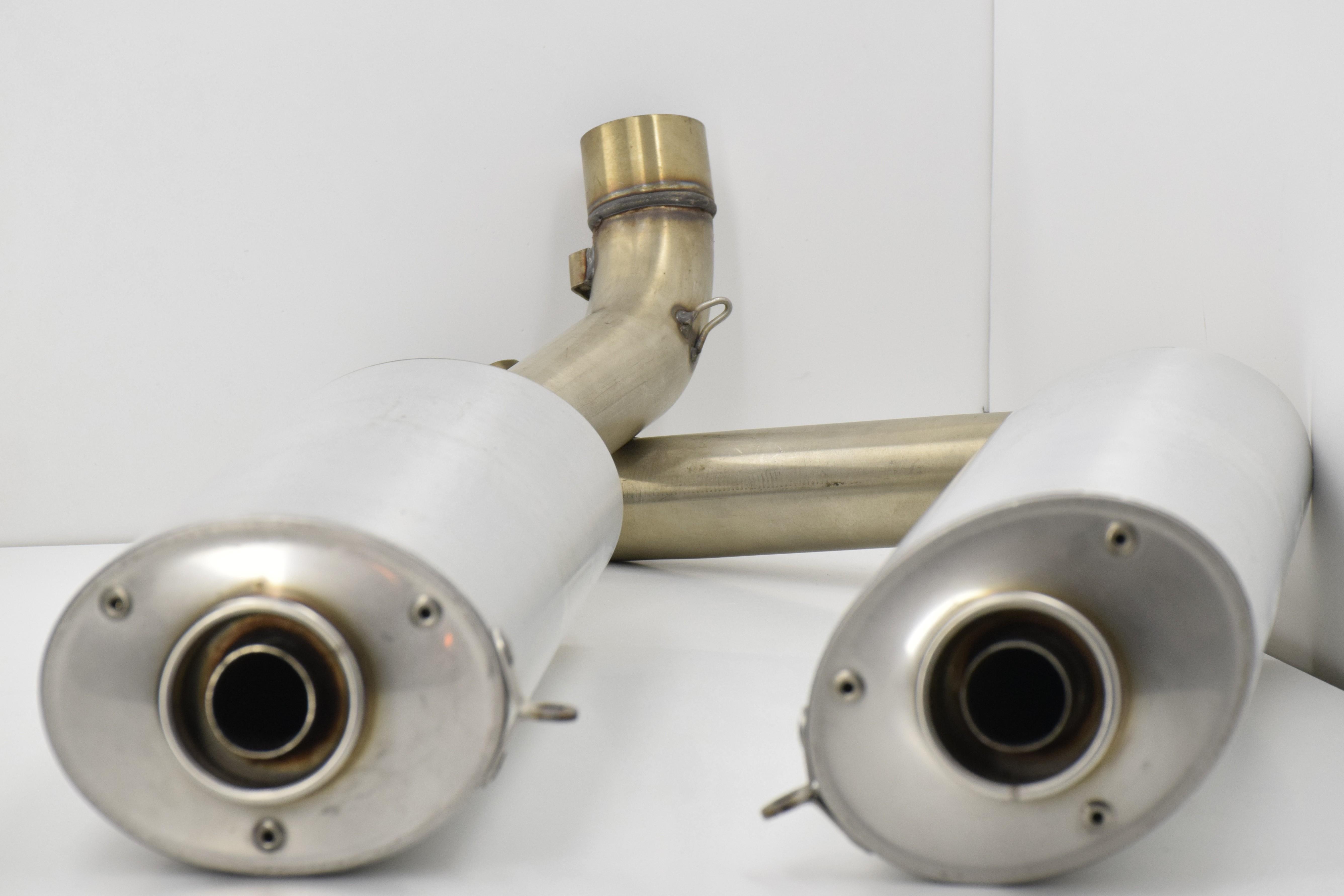 ducati coppia di scarichi alluminio originali ducati 996r 998r 57310511a  57410511a - foto 4