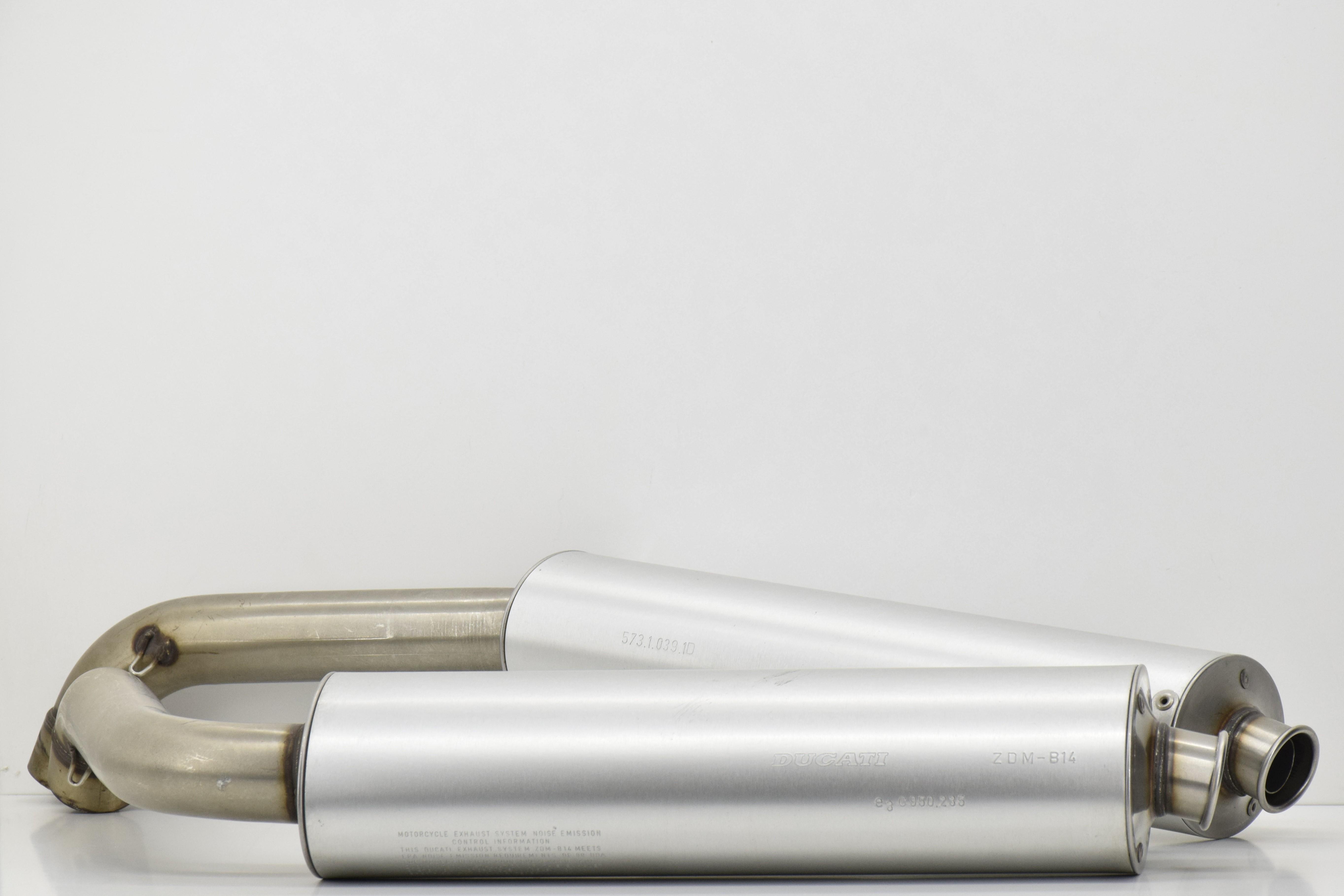 ducati coppia scarichi e compensatore originali ducati 748 916  57410391d 57310391d - foto 4