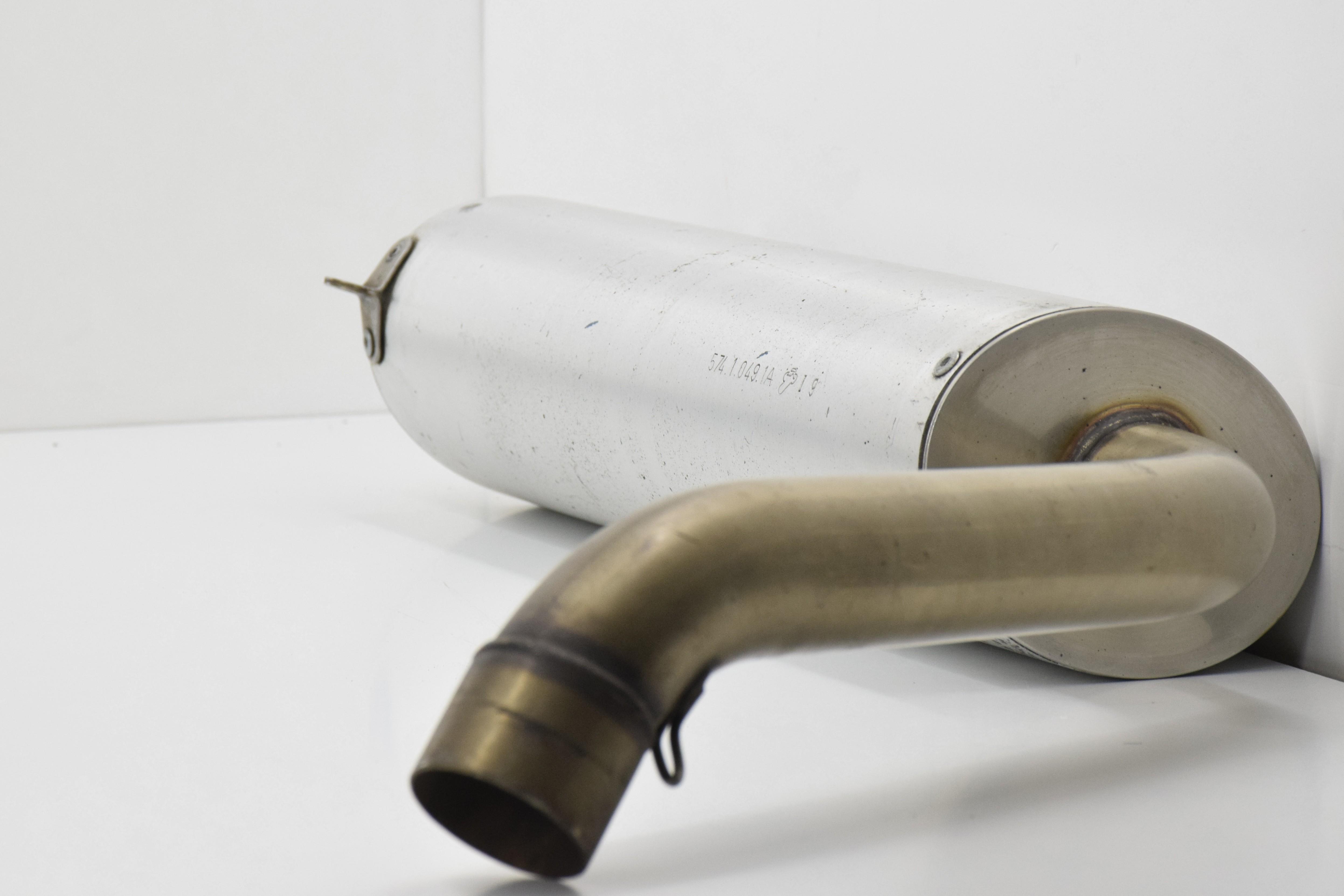ducati scarico sinistro alluminio aperto originale ducati 996 99 57410491a - foto 3