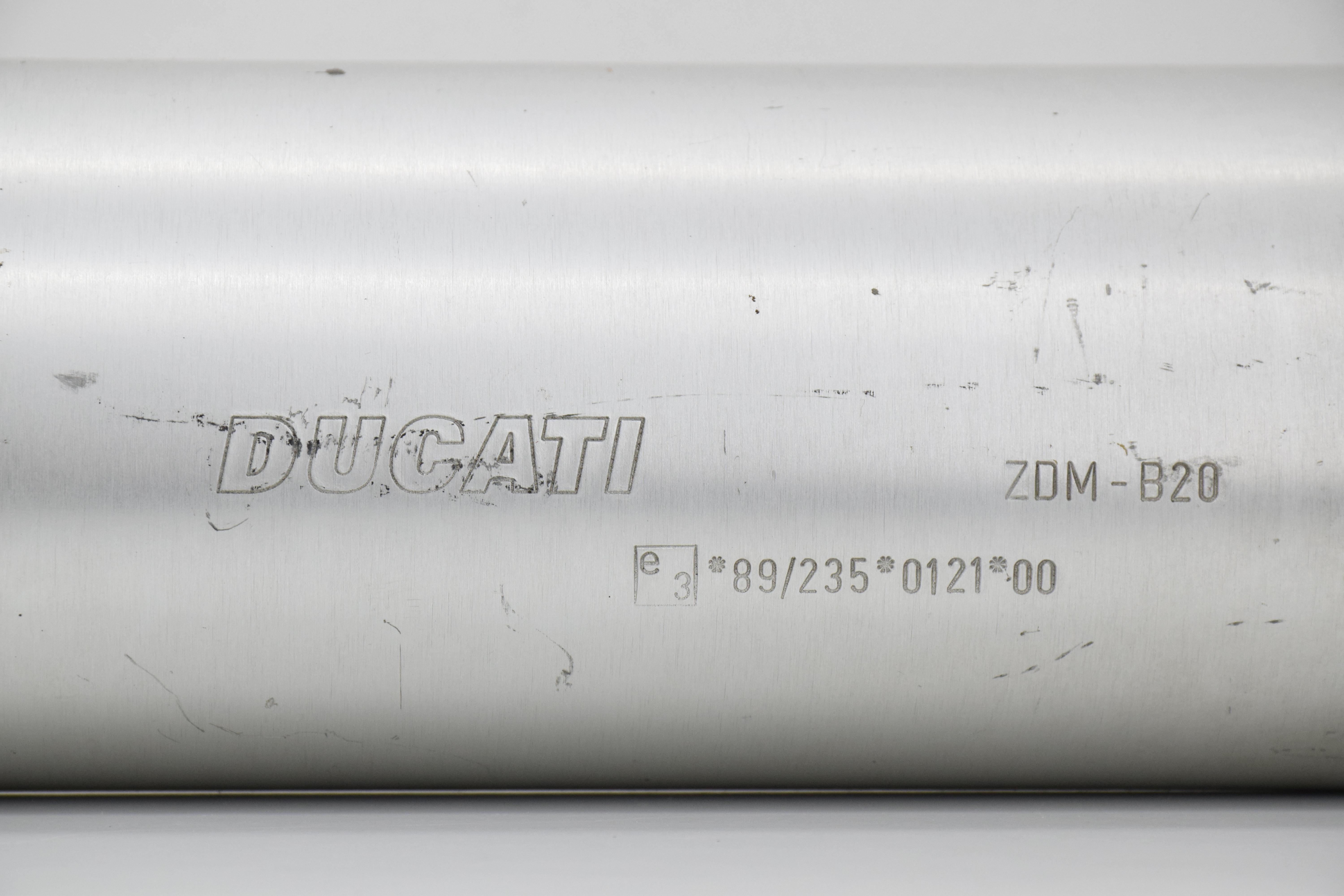 ducati scarico sinistro alluminio aperto originale ducati 996 99 57410491a - foto 6