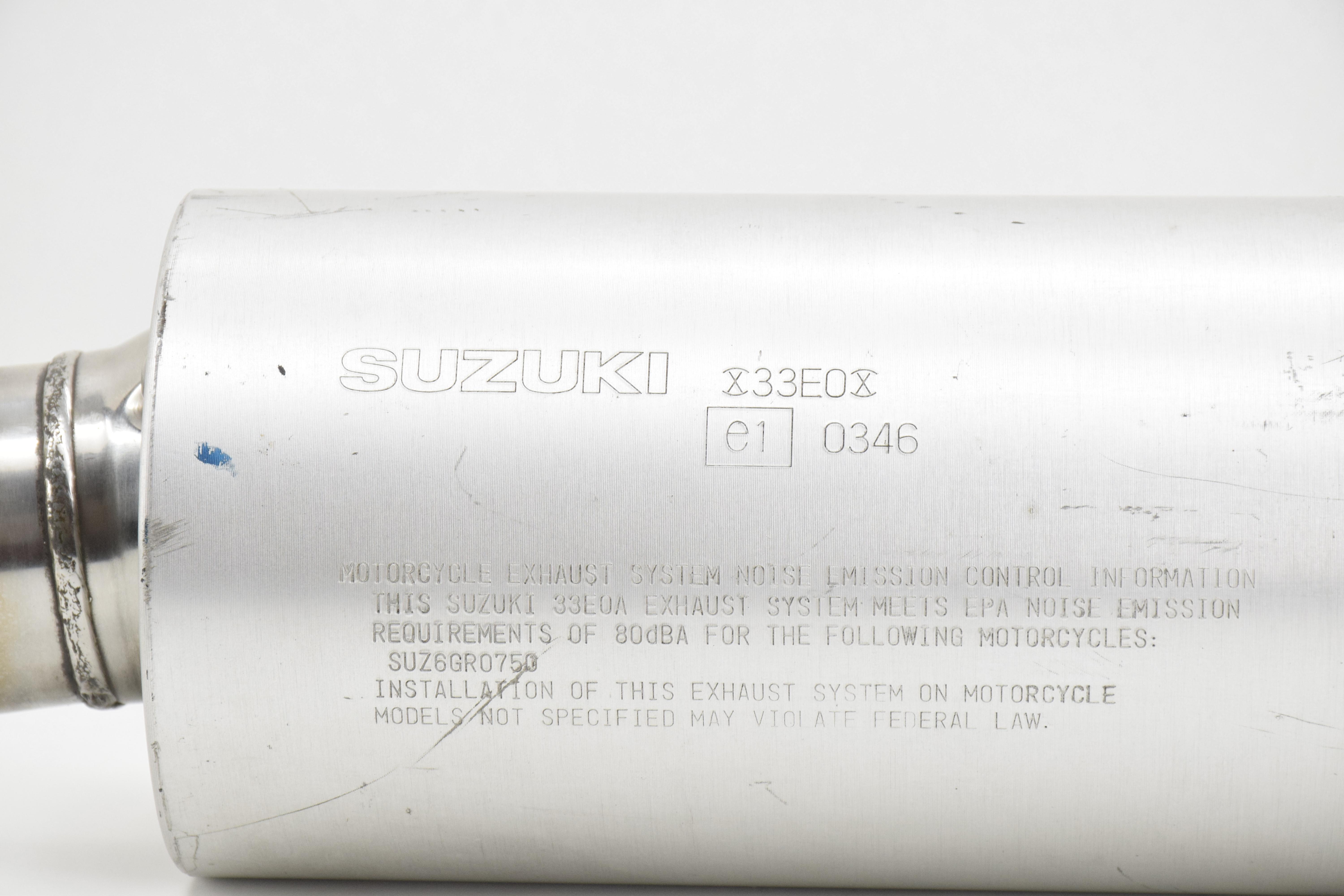 suzuki scarico originale alluminio suzuki gsxr 600 33eom 99 00 - foto 6