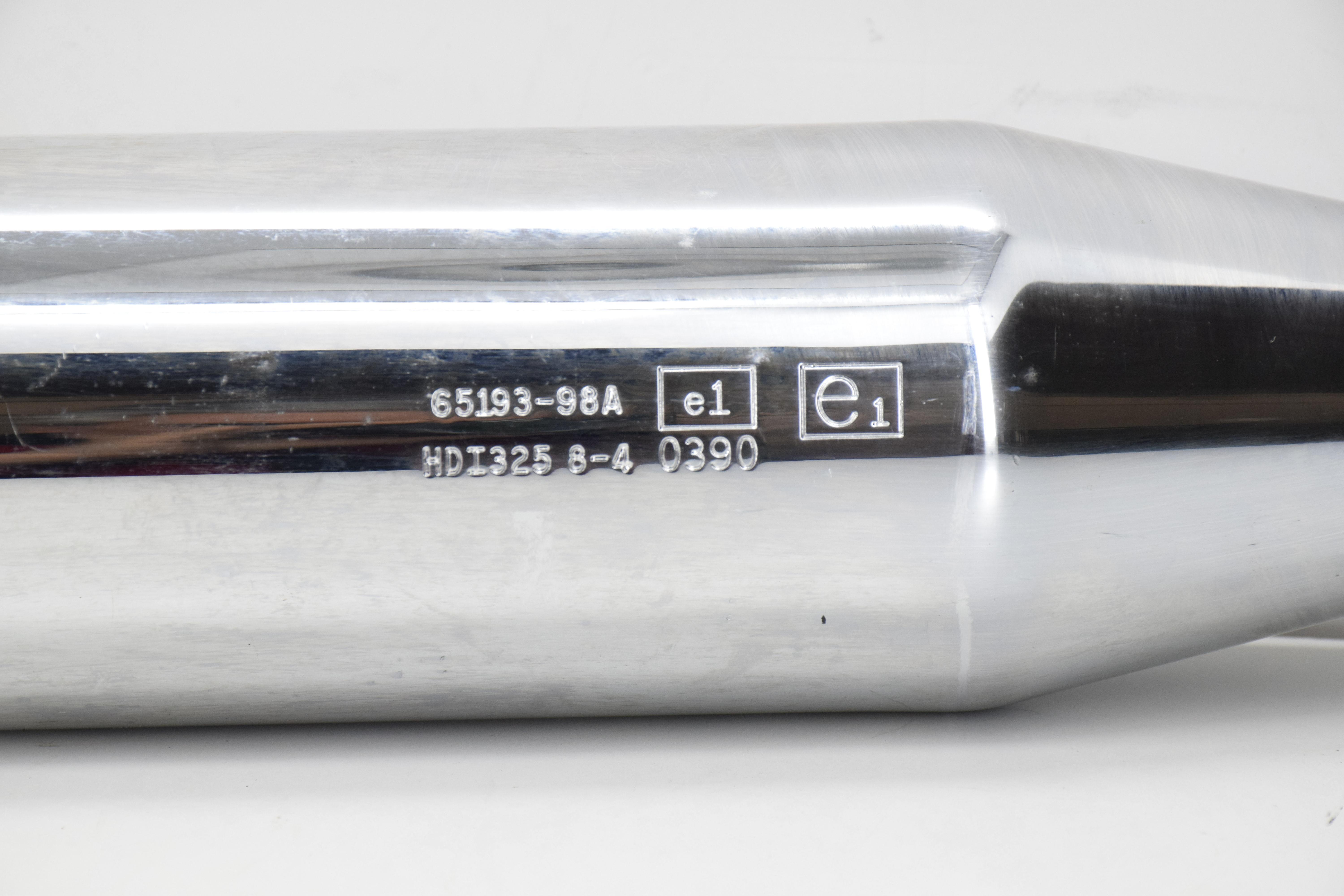 harley davidson scarico cromo silenziato originale harley davidson 65193-98a - foto 6