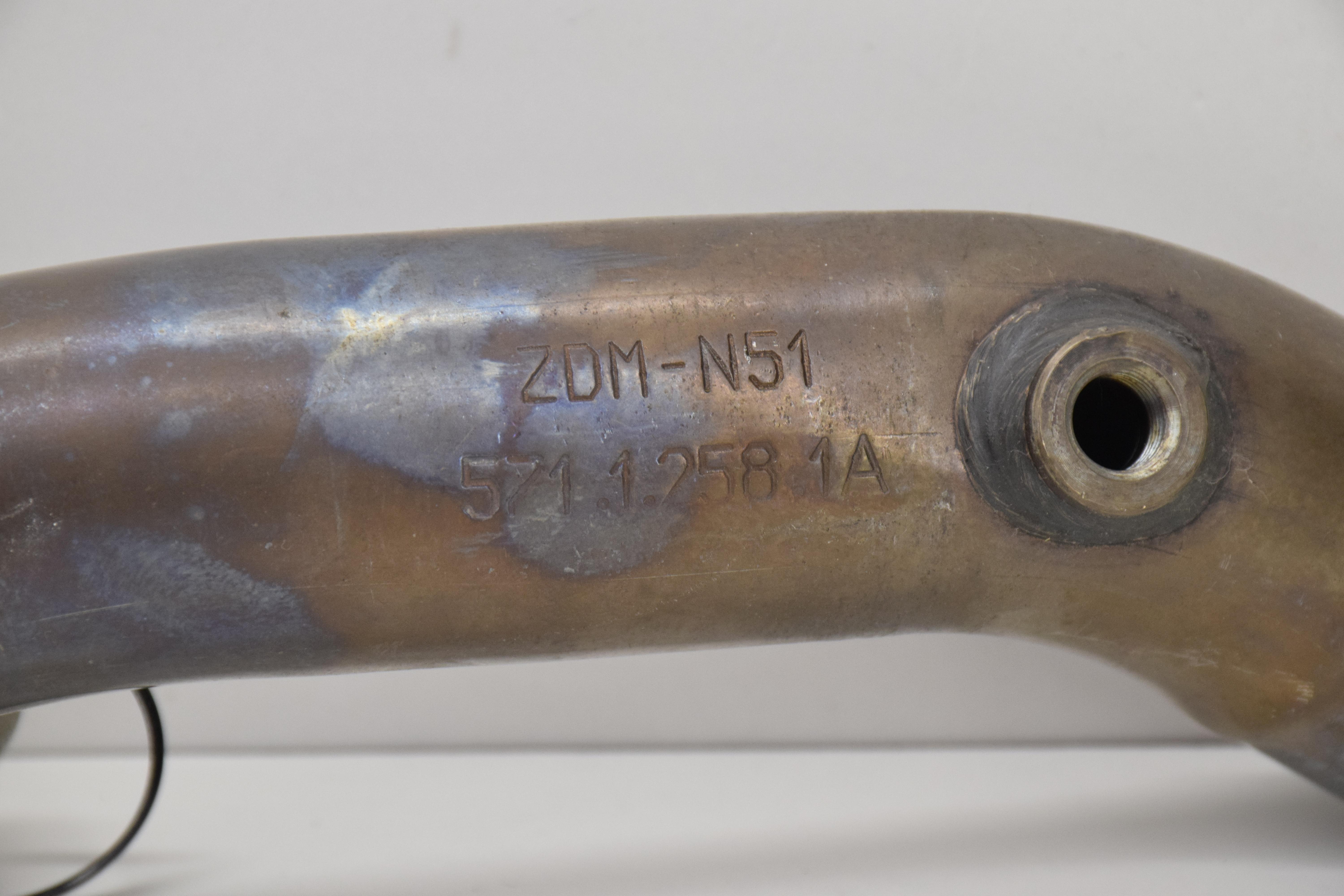 ducati collettore scarico verticale originale ducati hypermotard 1100 57112581a - foto 6