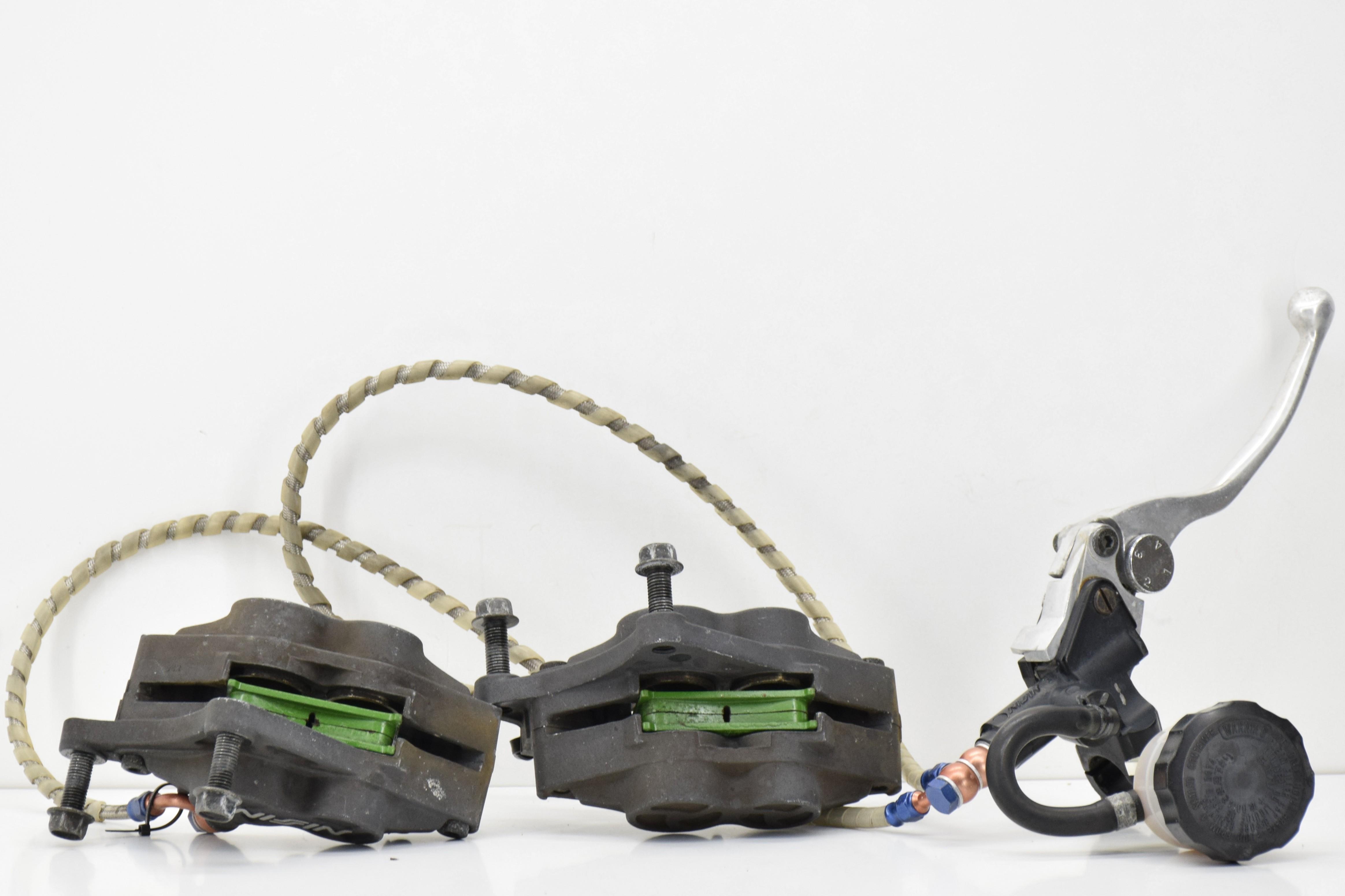  coppia pinze anteriori originali e pompa suzuki gsx-r 750 90 - foto 3