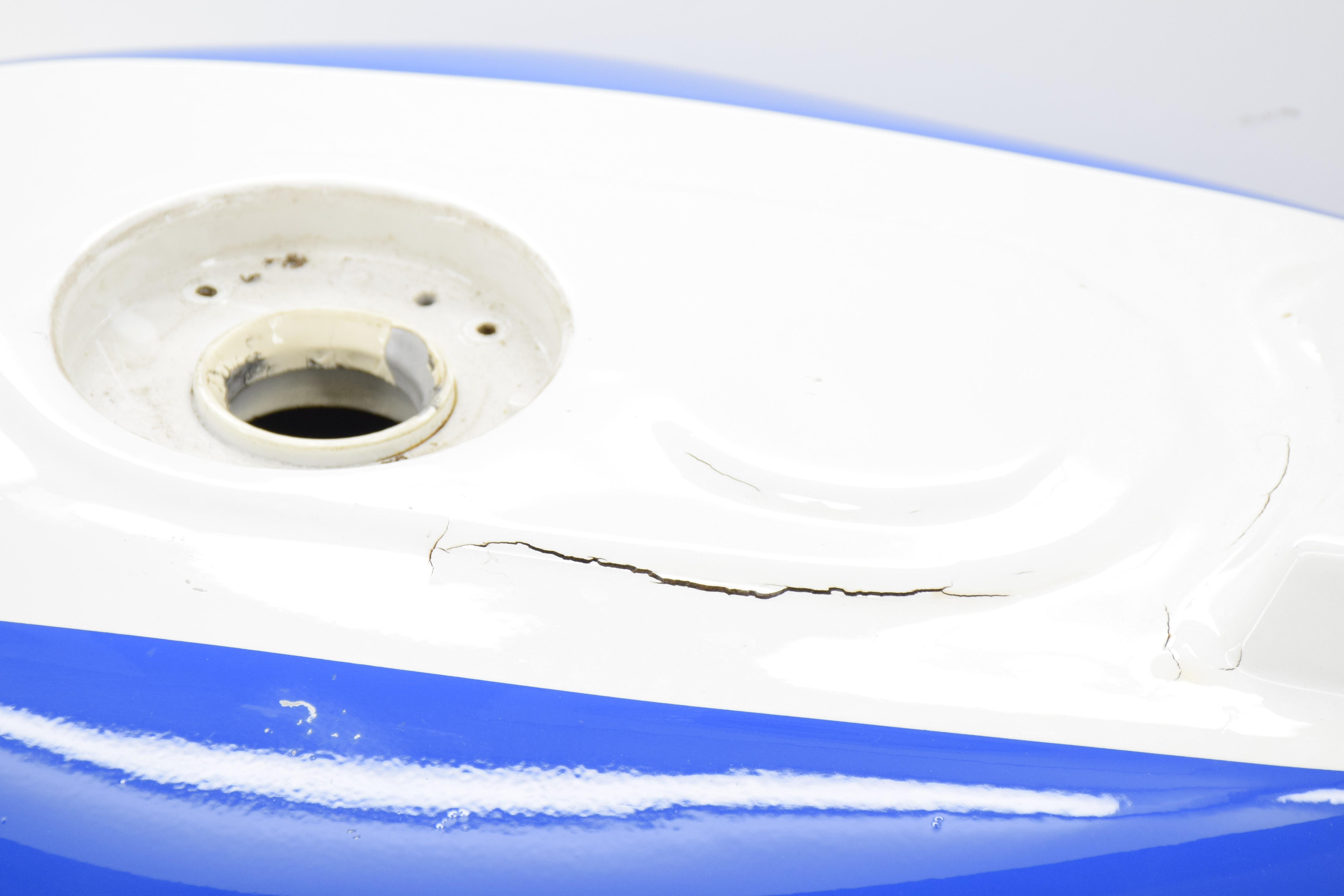  serbatoio bianco e blu originale suzuki gsx-r 750 90 - foto 6