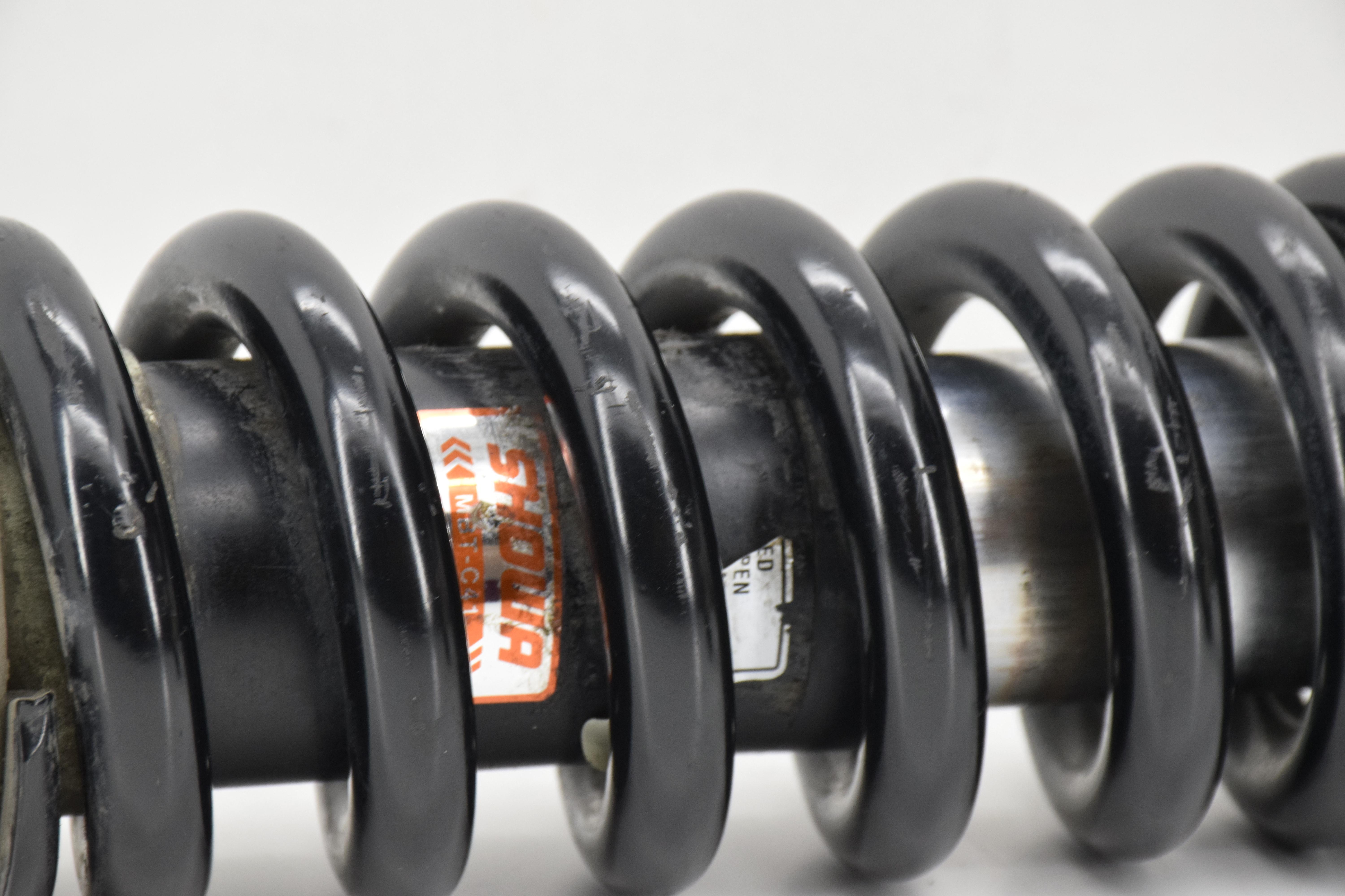 generico ammortizzatore universale showa regolabile precarico molla nera 330mm - foto 6